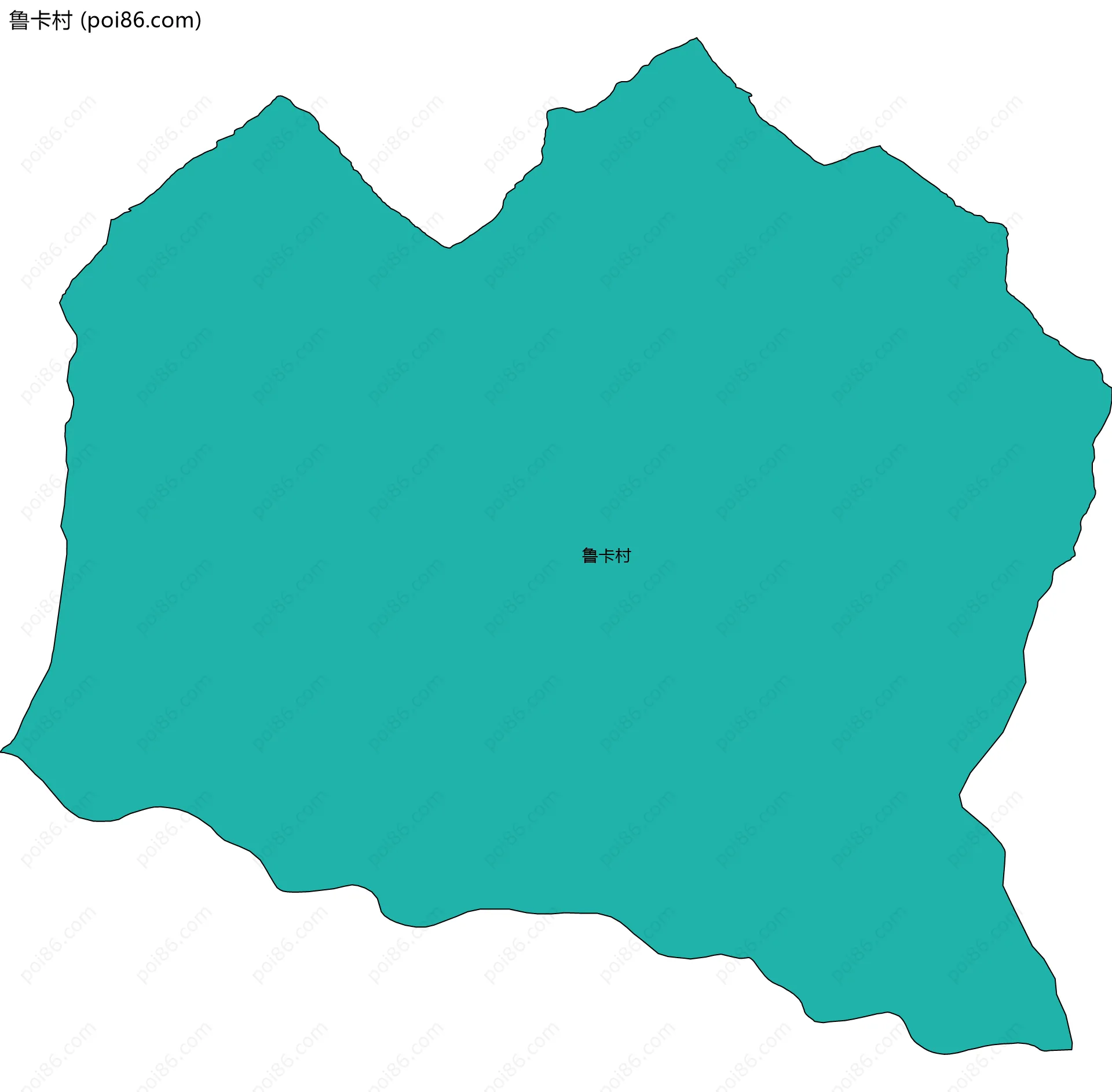 鲁卡村边界地图
