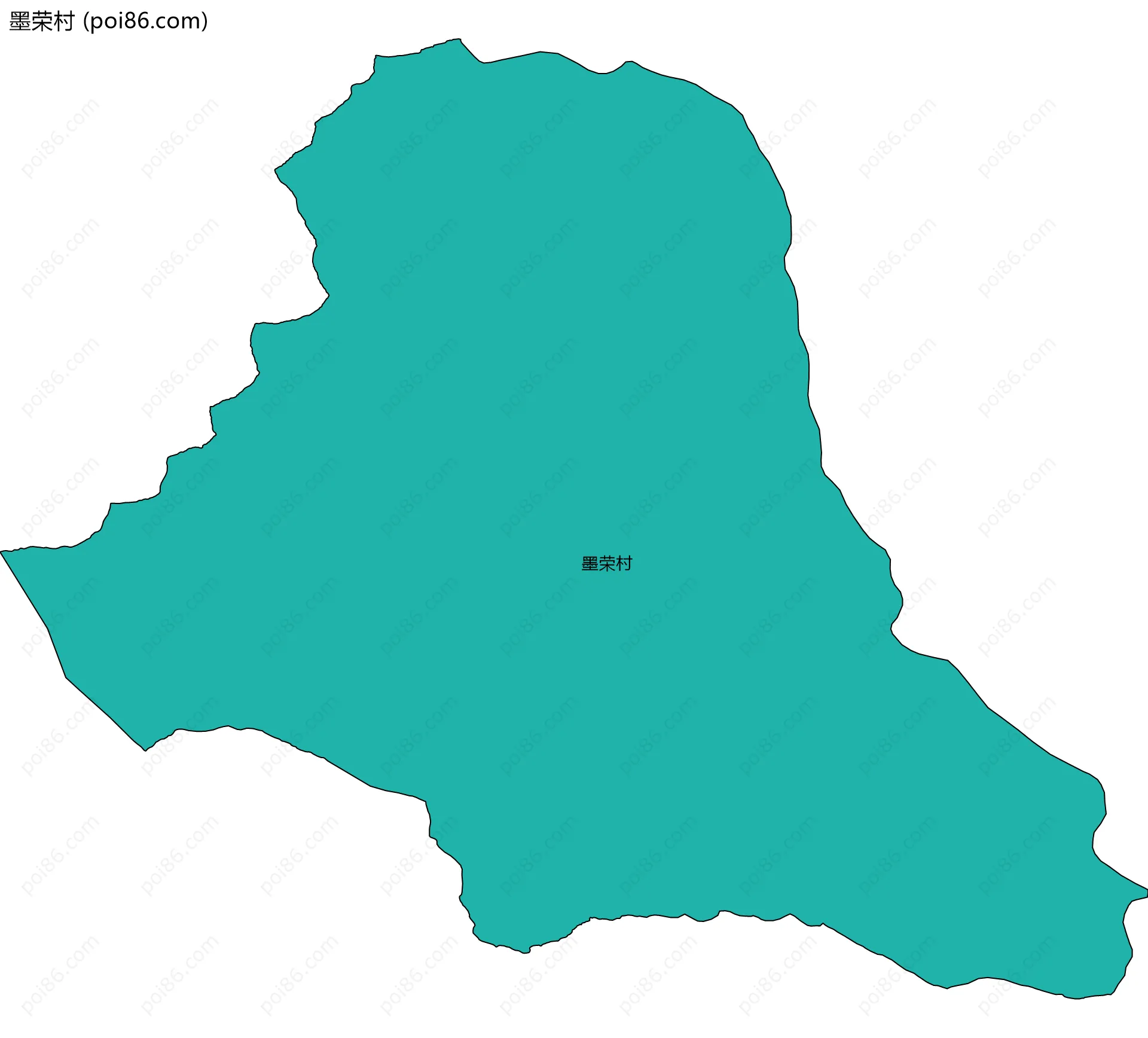 墨荣村边界地图