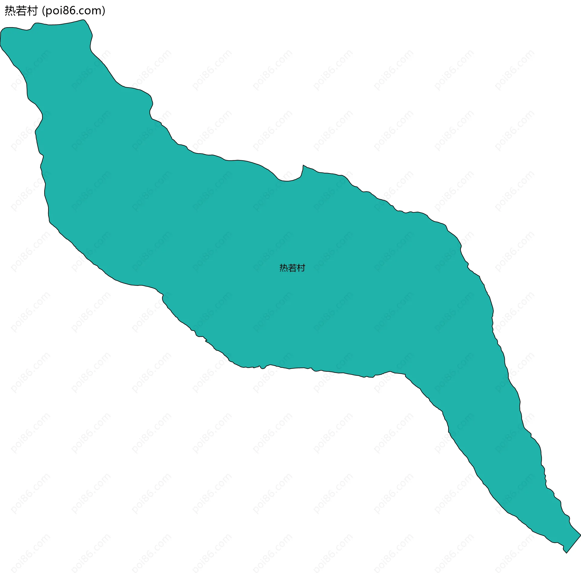 热若村边界地图