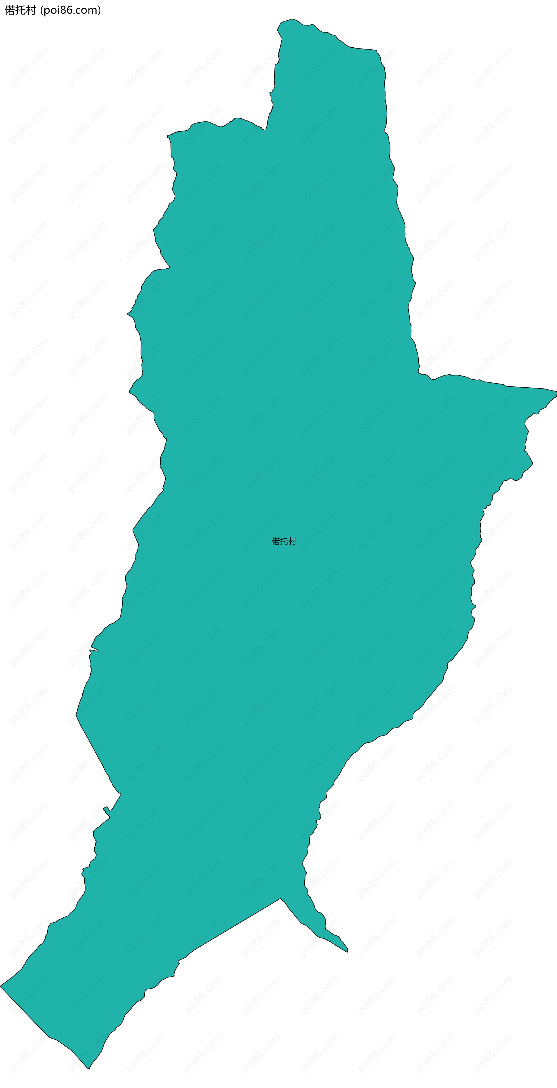 偌托村边界地图