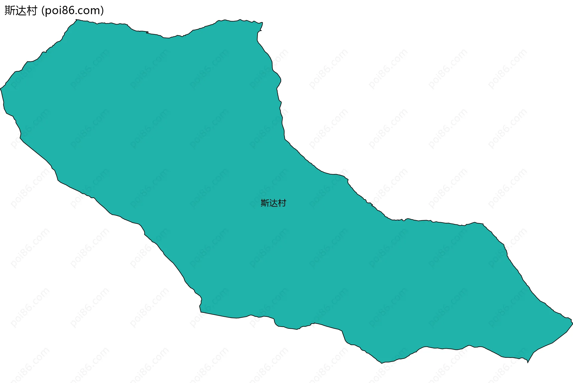 斯达村边界地图