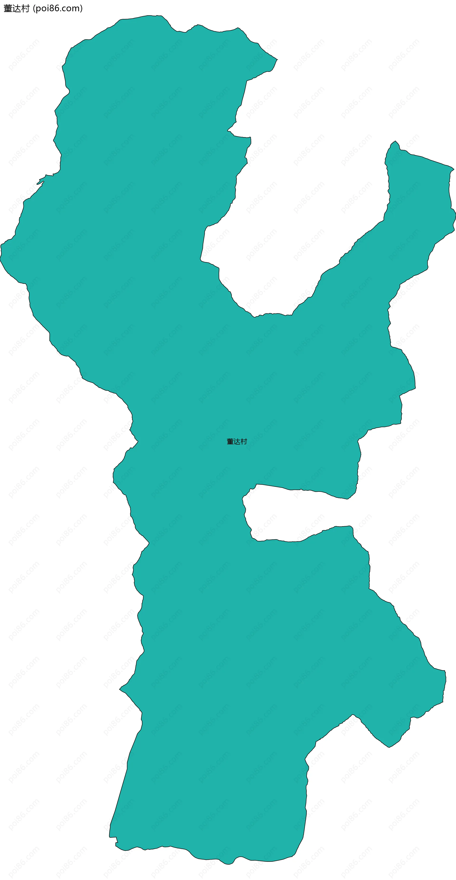 董达村边界地图