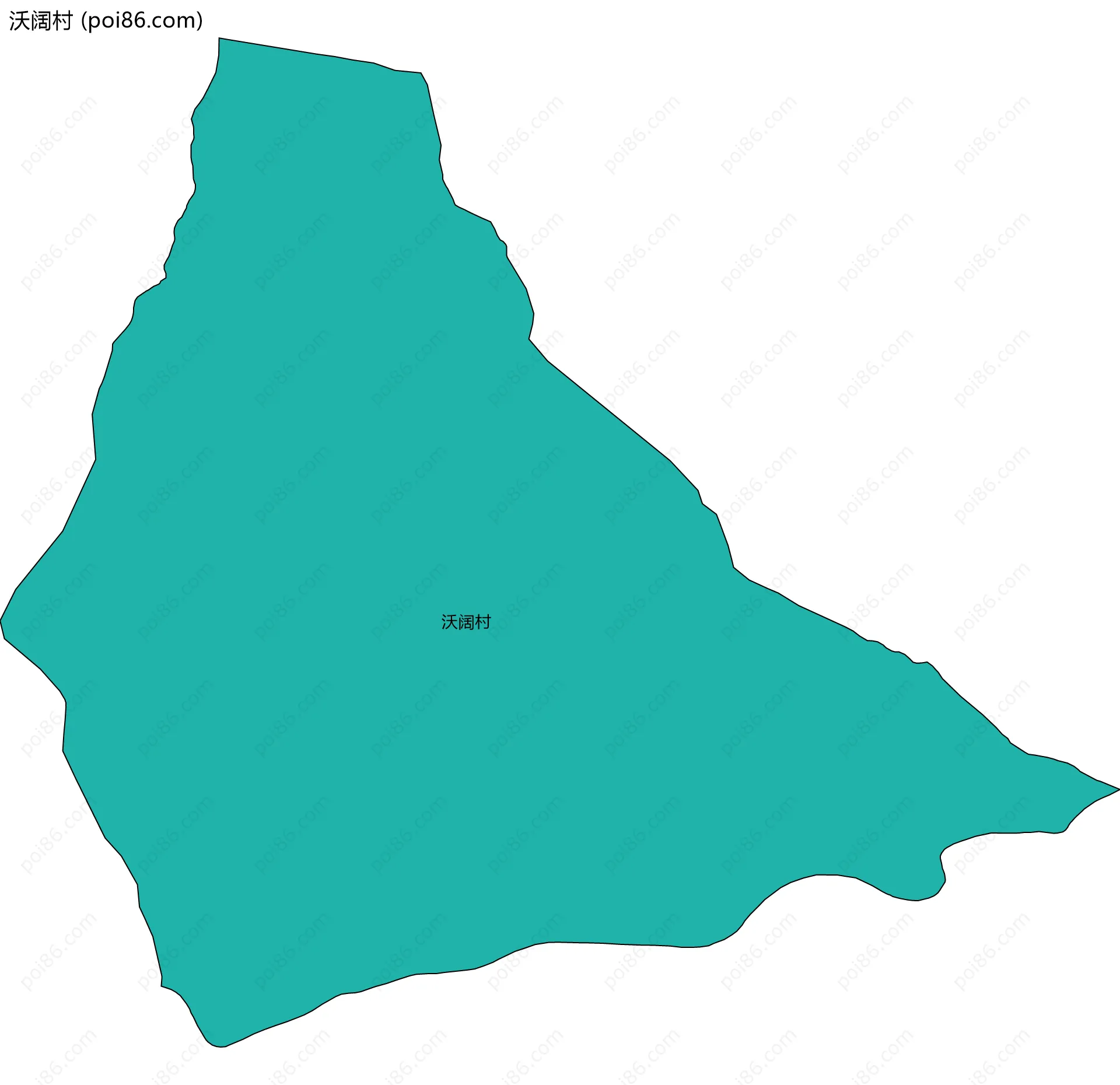 沃阔村边界地图