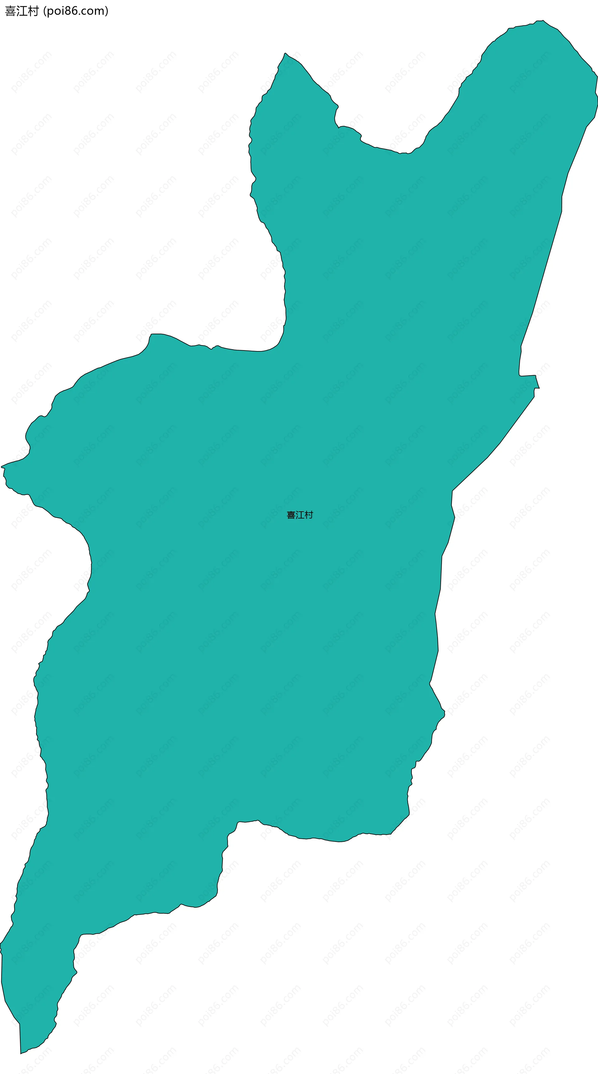 喜江村边界地图