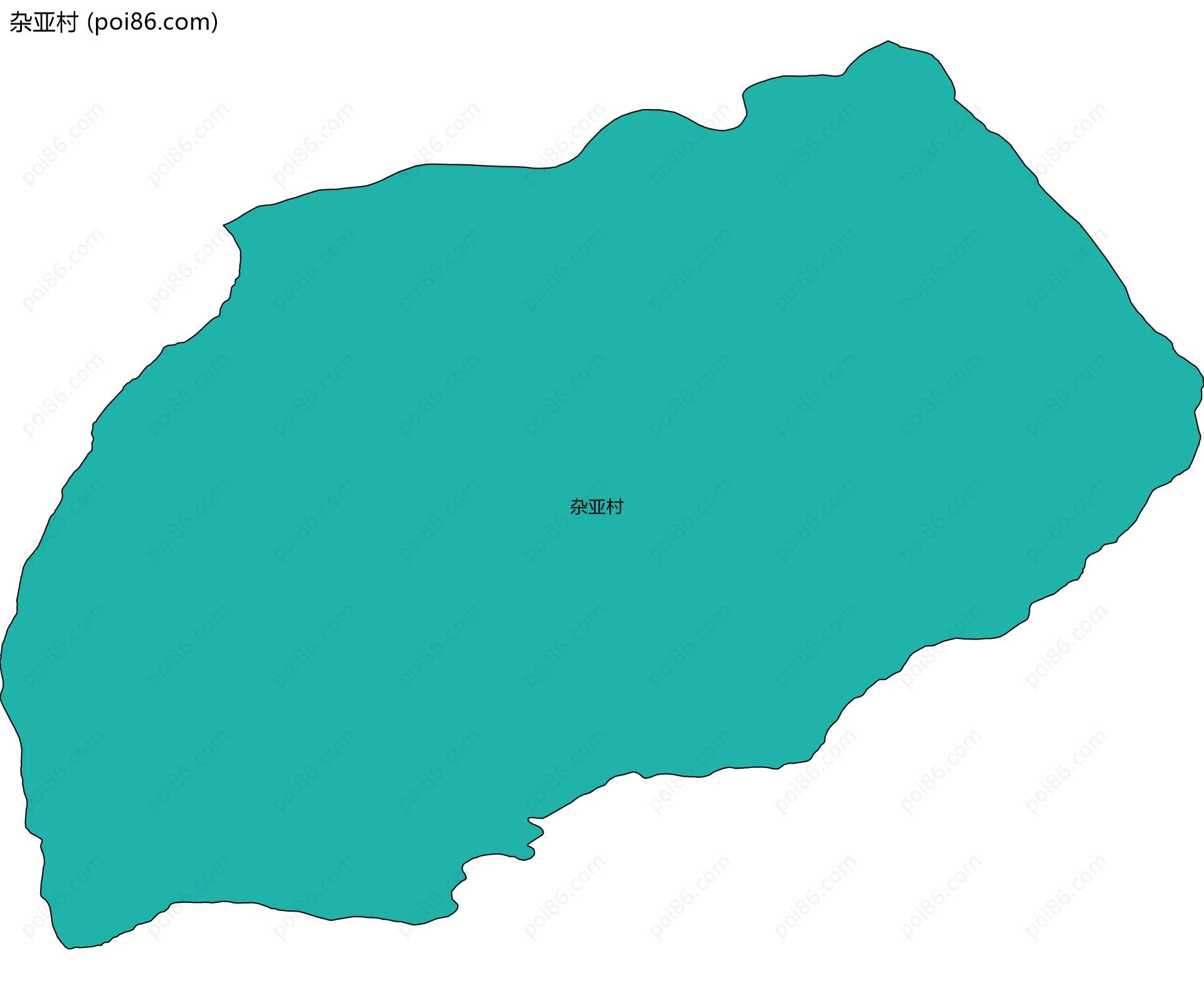 杂亚村边界地图