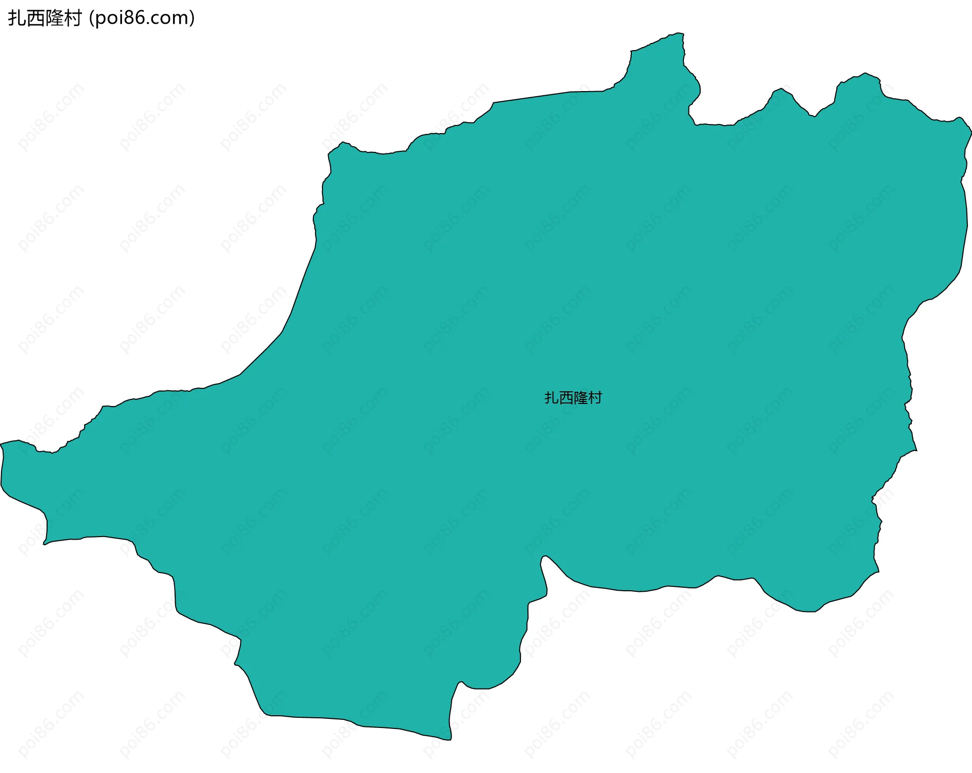 扎西隆村边界地图