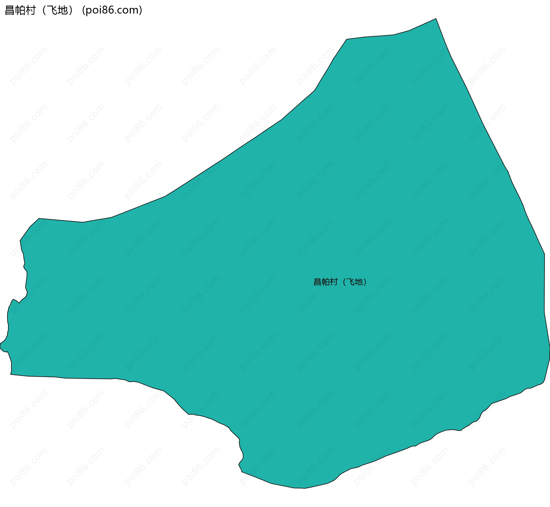 昌帕村（飞地）边界地图