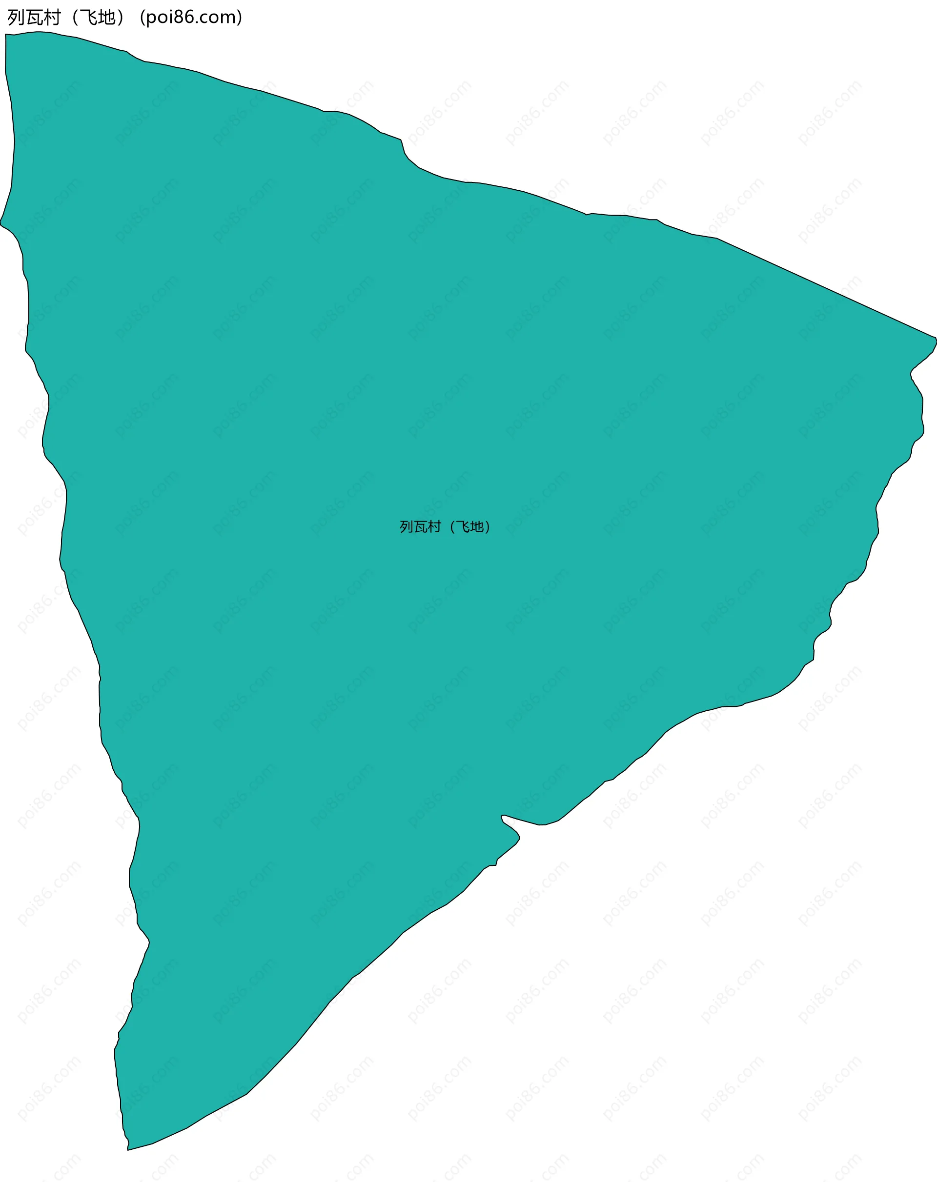 列瓦村（飞地）边界地图