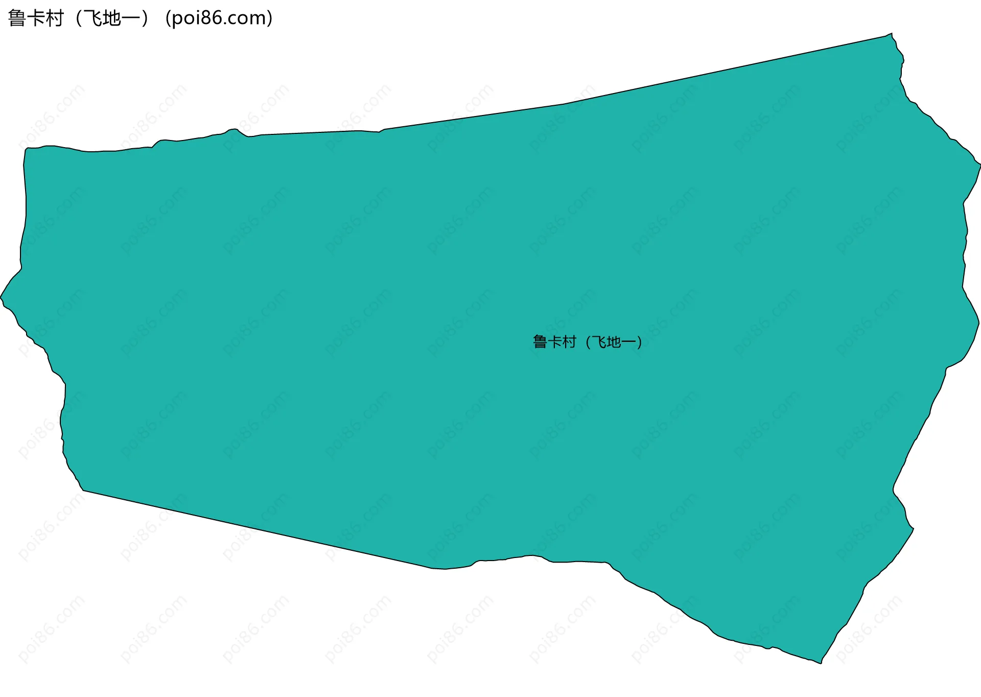 鲁卡村（飞地一）边界地图