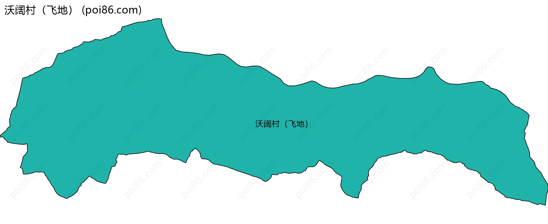 沃阔村（飞地）边界地图