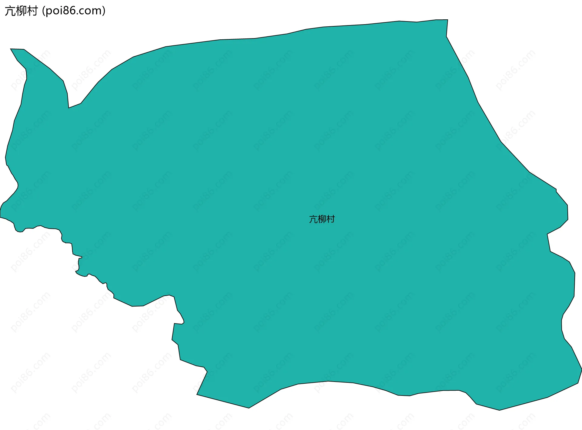 亢柳村边界地图