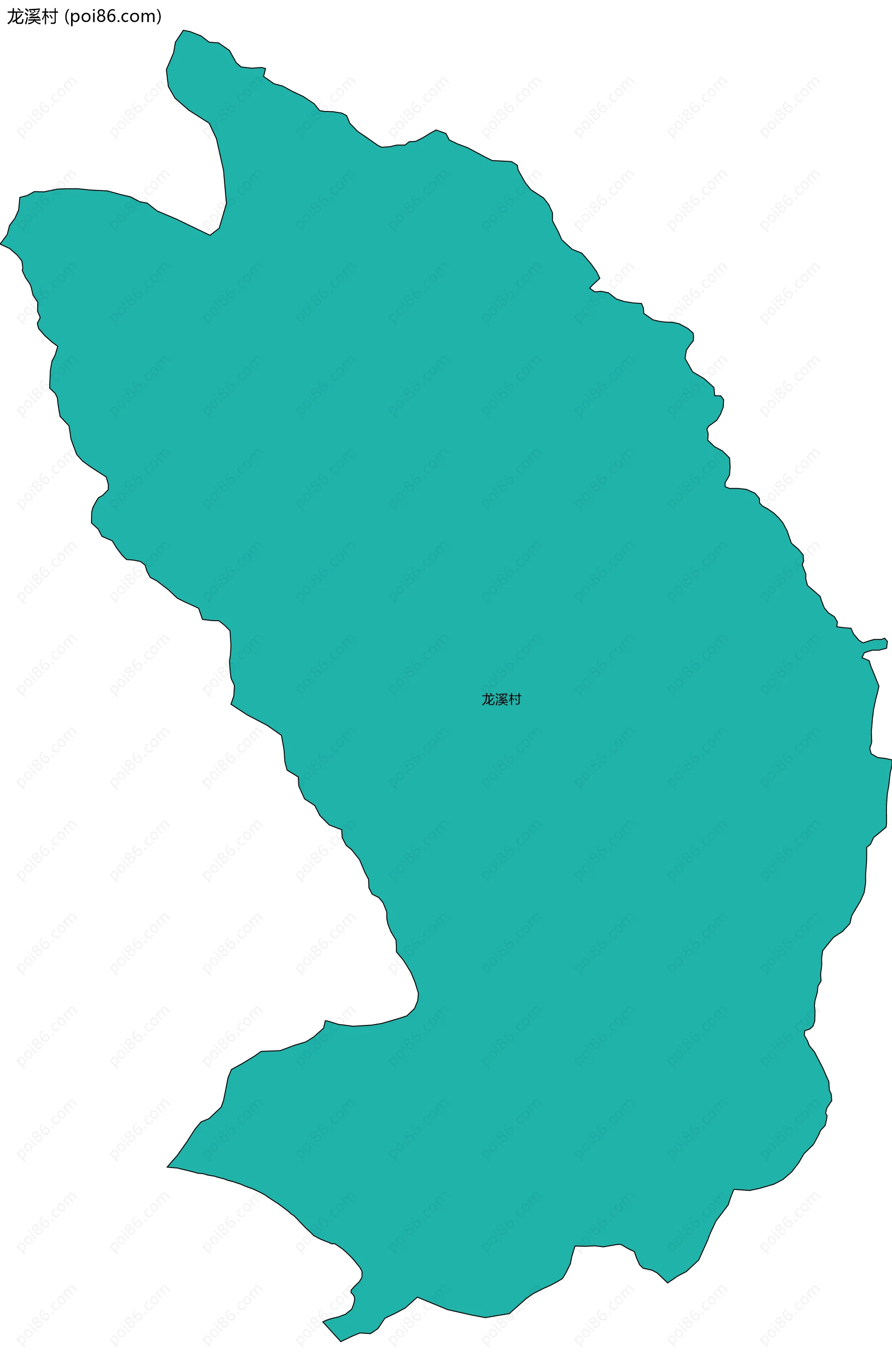 龙溪村边界地图