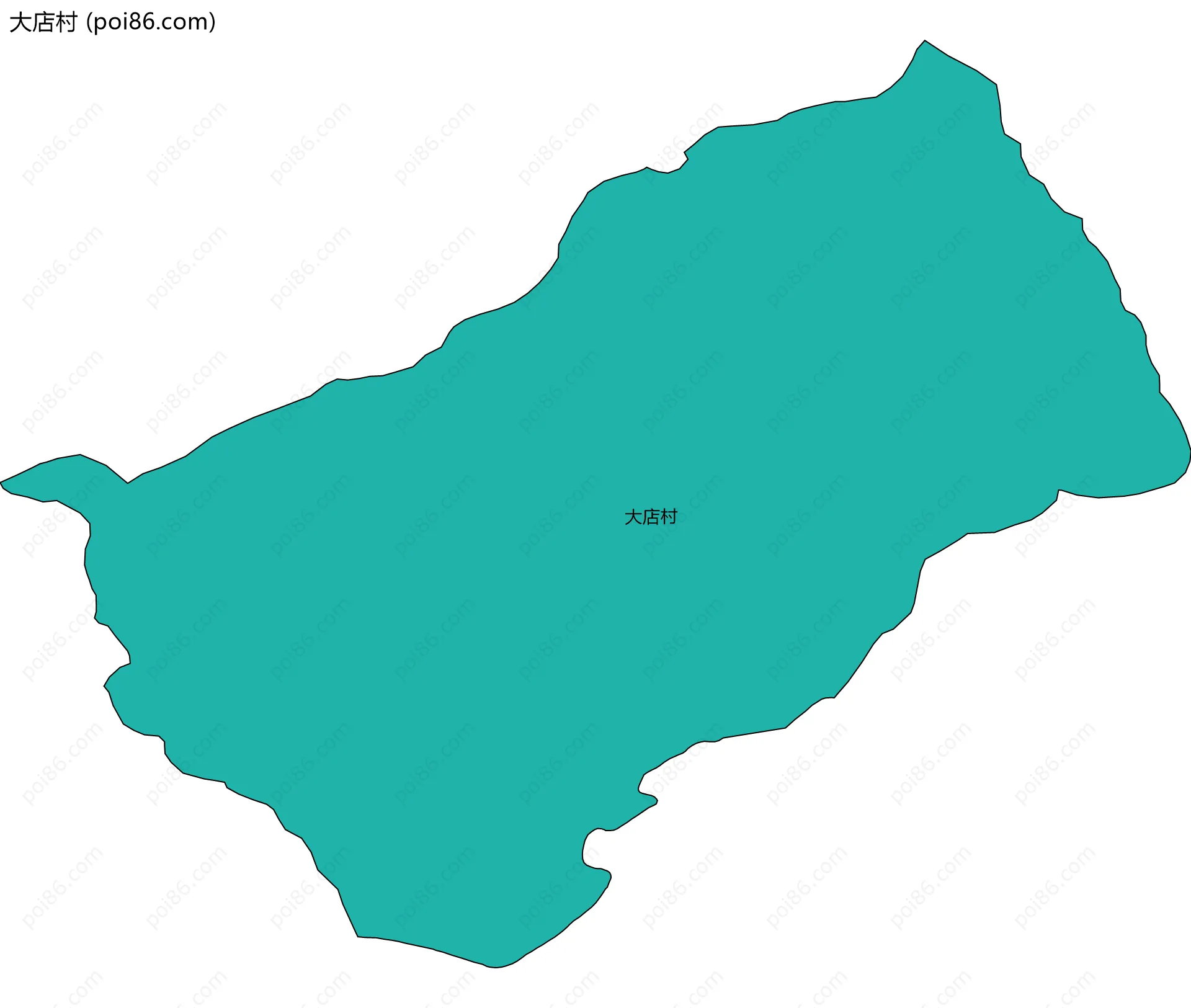 大店村边界地图