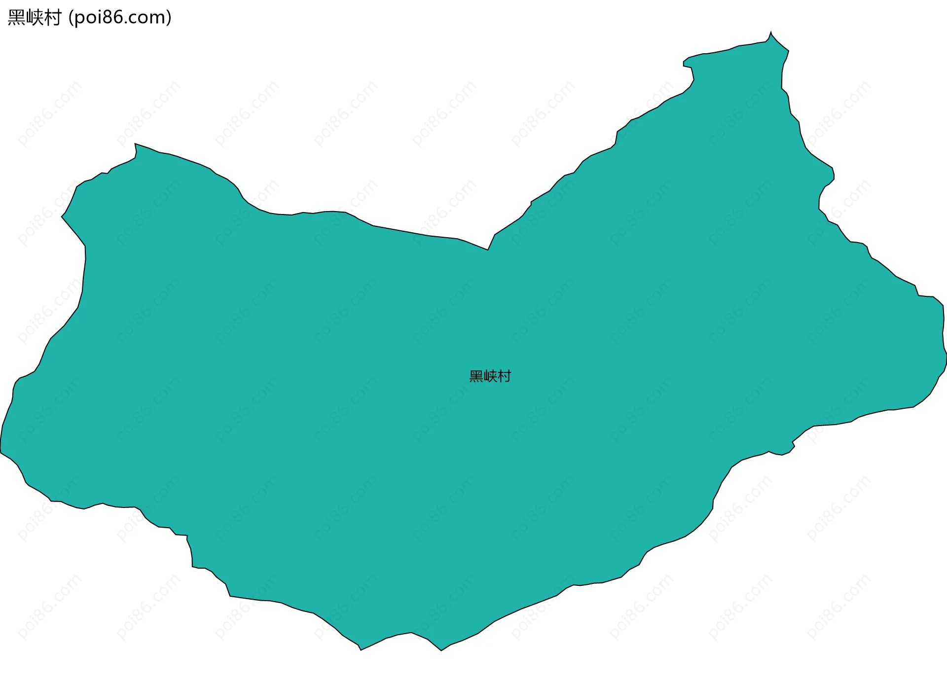 黑峡村边界地图