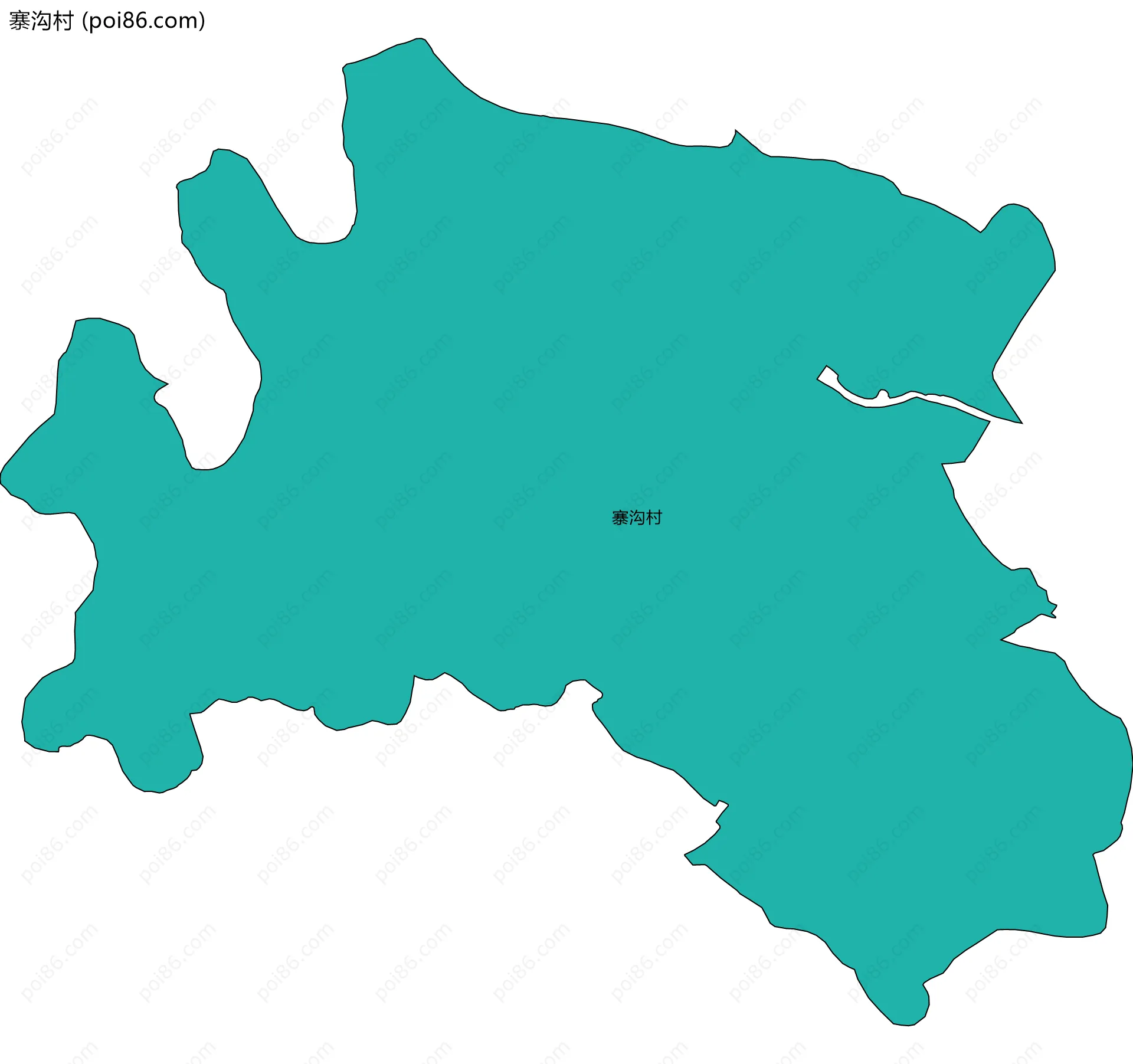 寨沟村边界地图