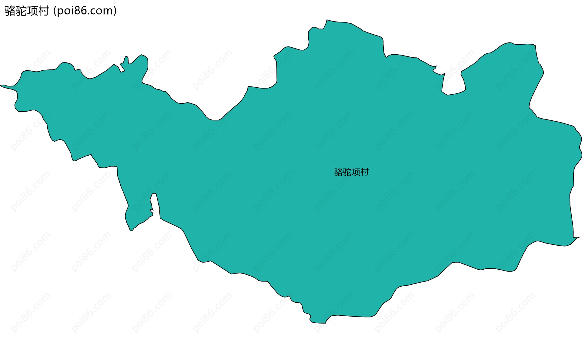 骆驼项村边界地图