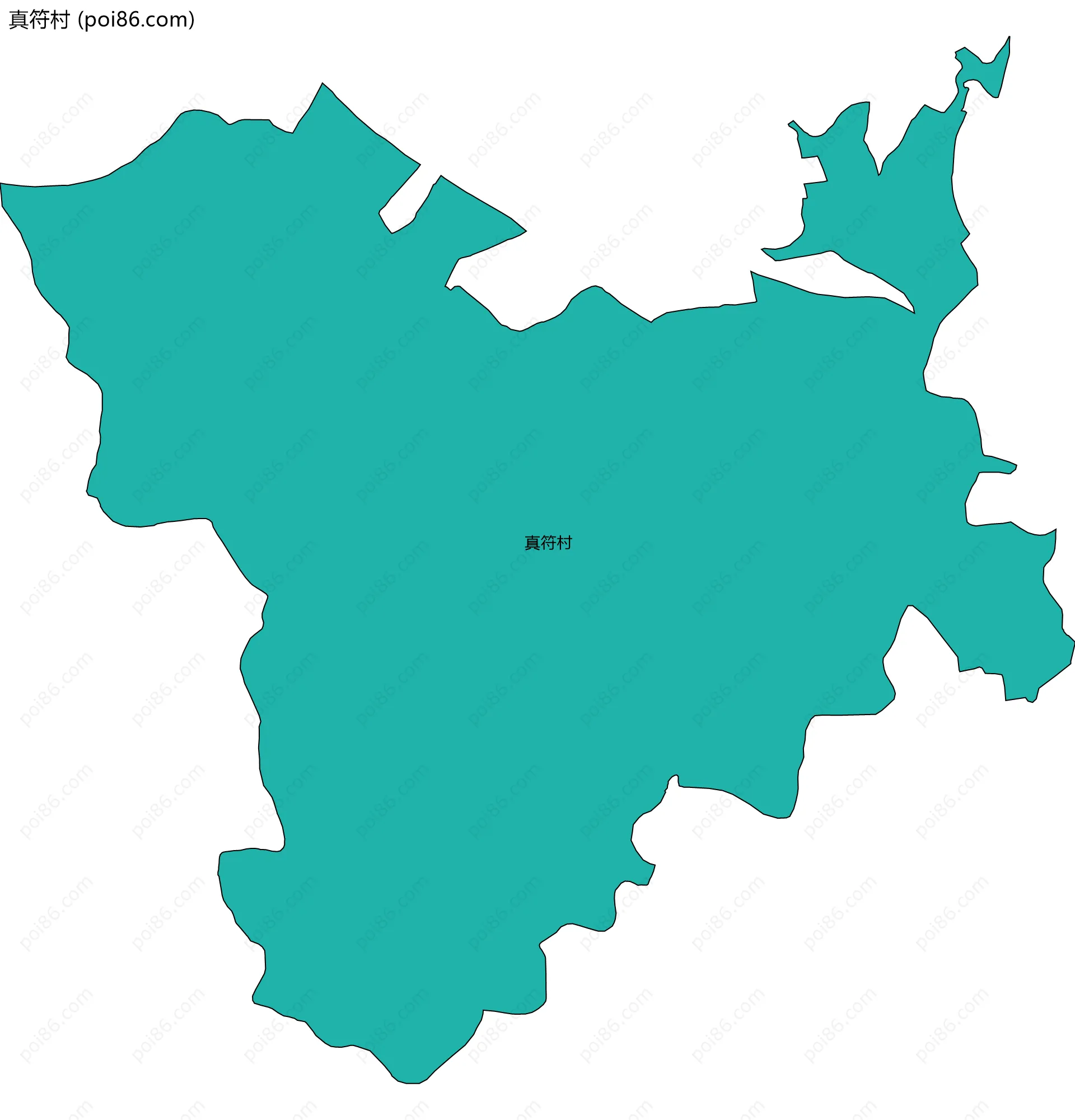 真符村边界地图