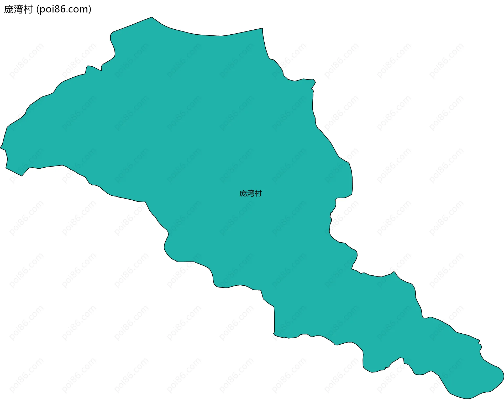 庞湾村边界地图