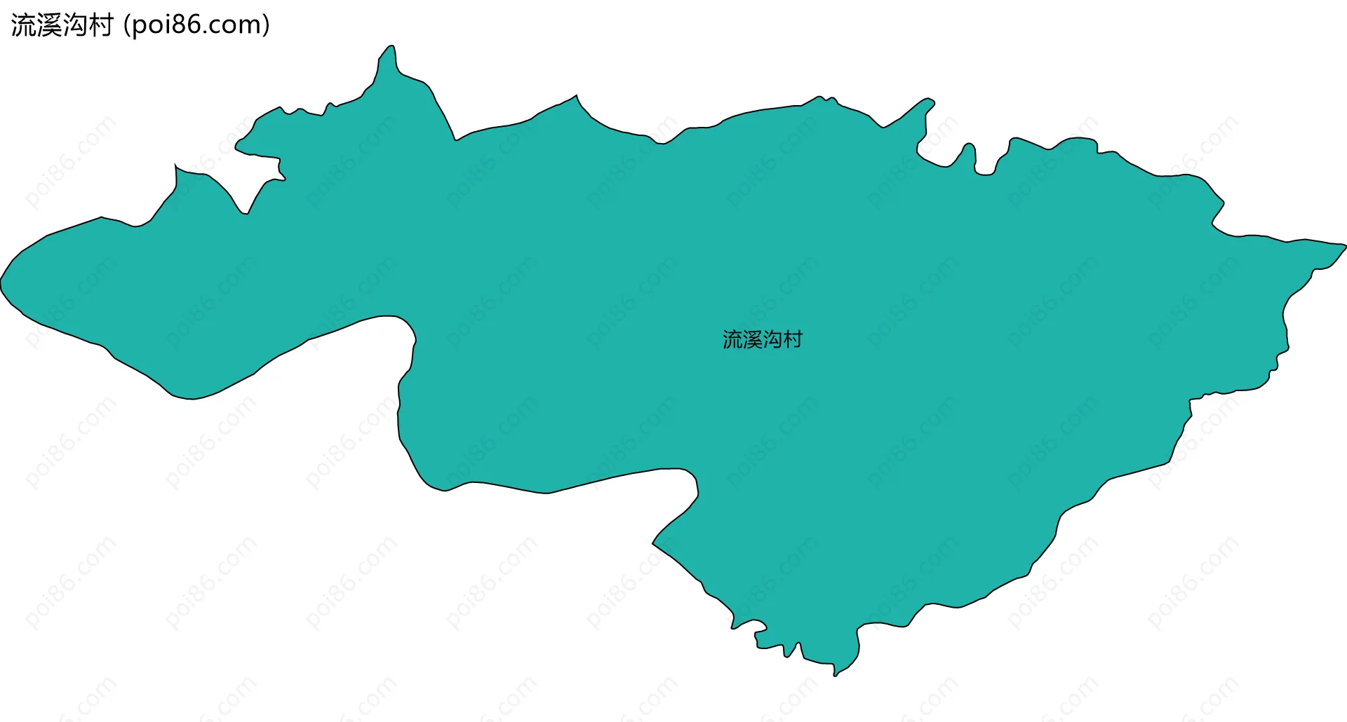 流溪沟村边界地图