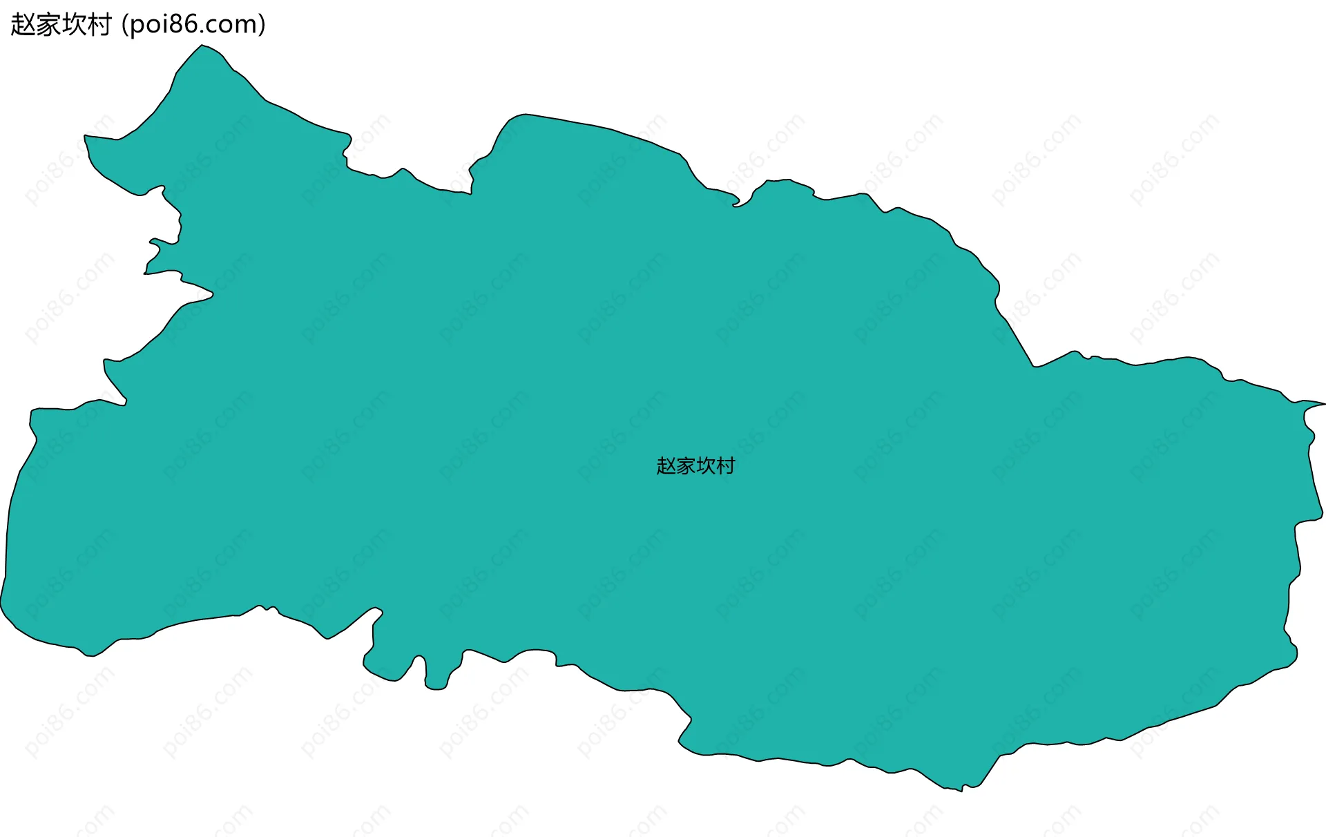 赵家坎村边界地图