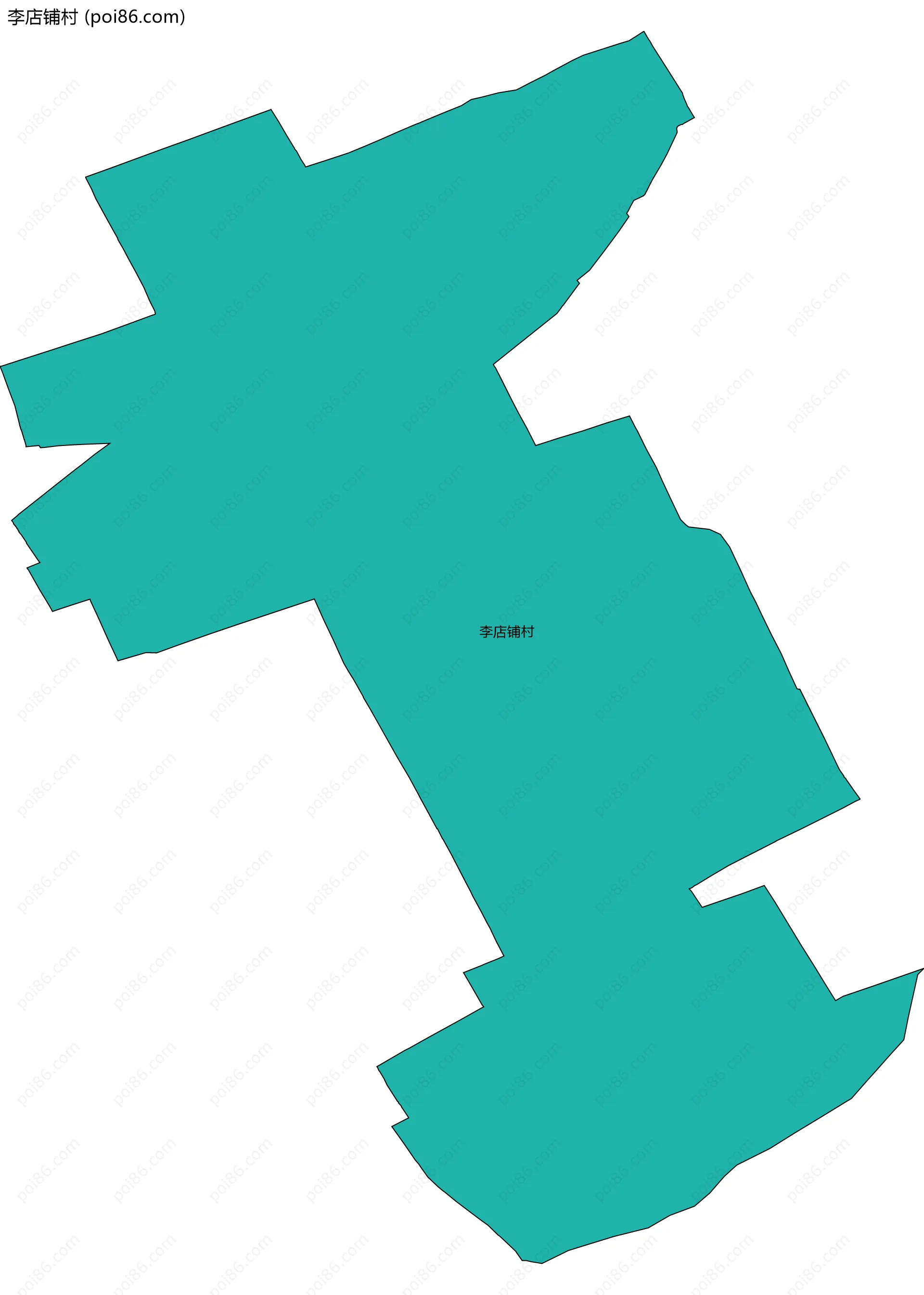 李店铺村边界地图