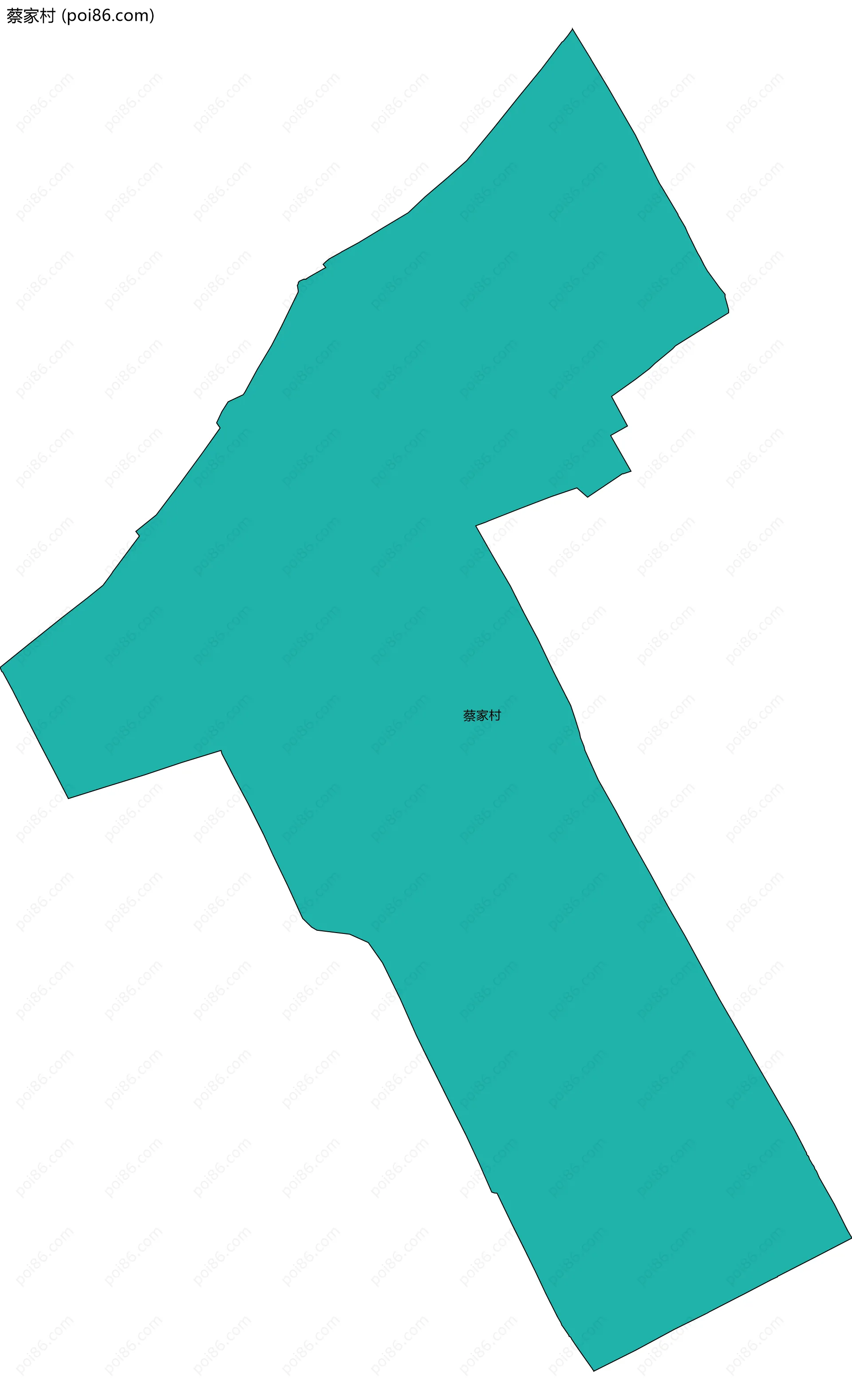 蔡家村边界地图