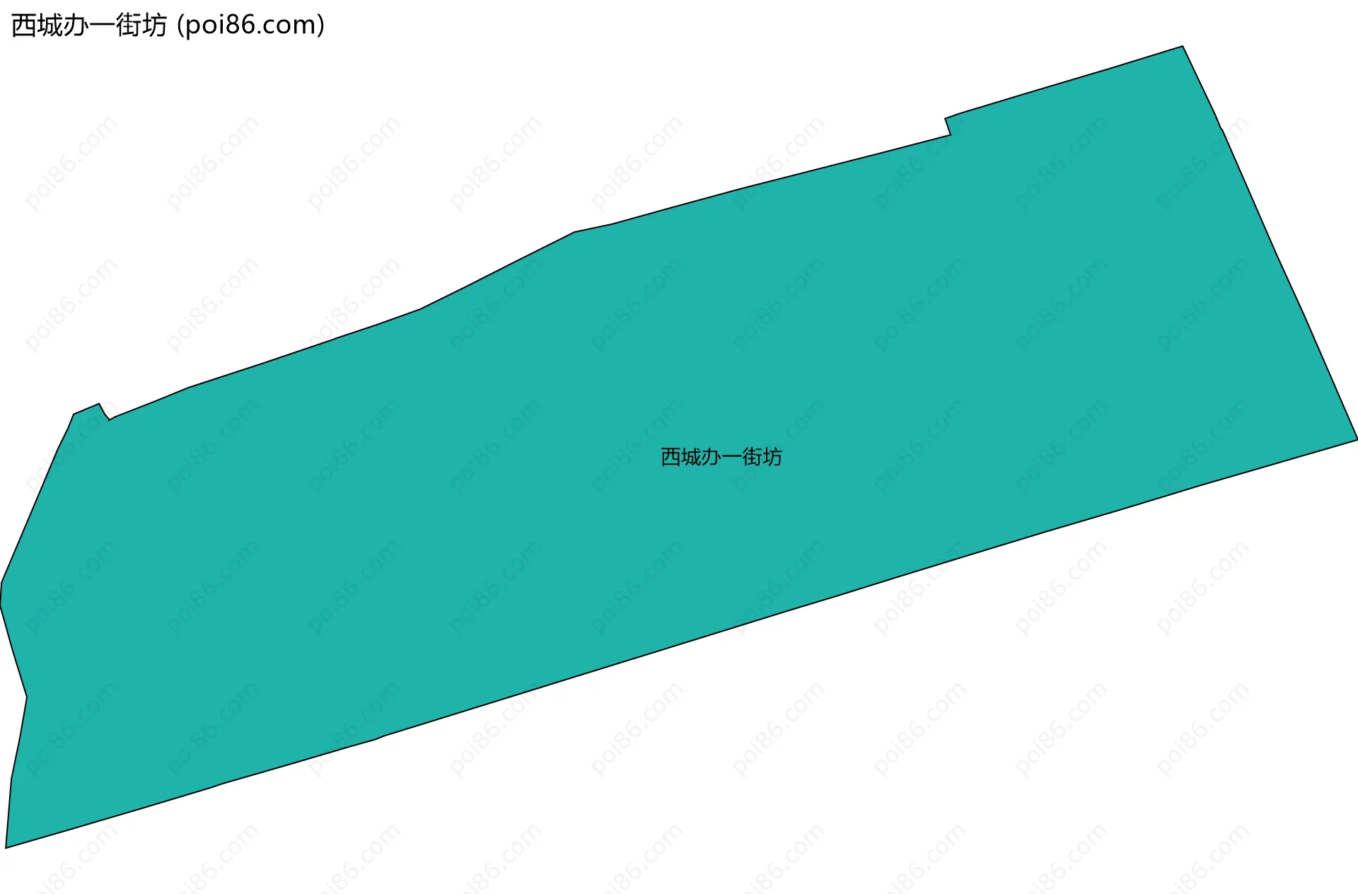 西城办一街坊边界地图