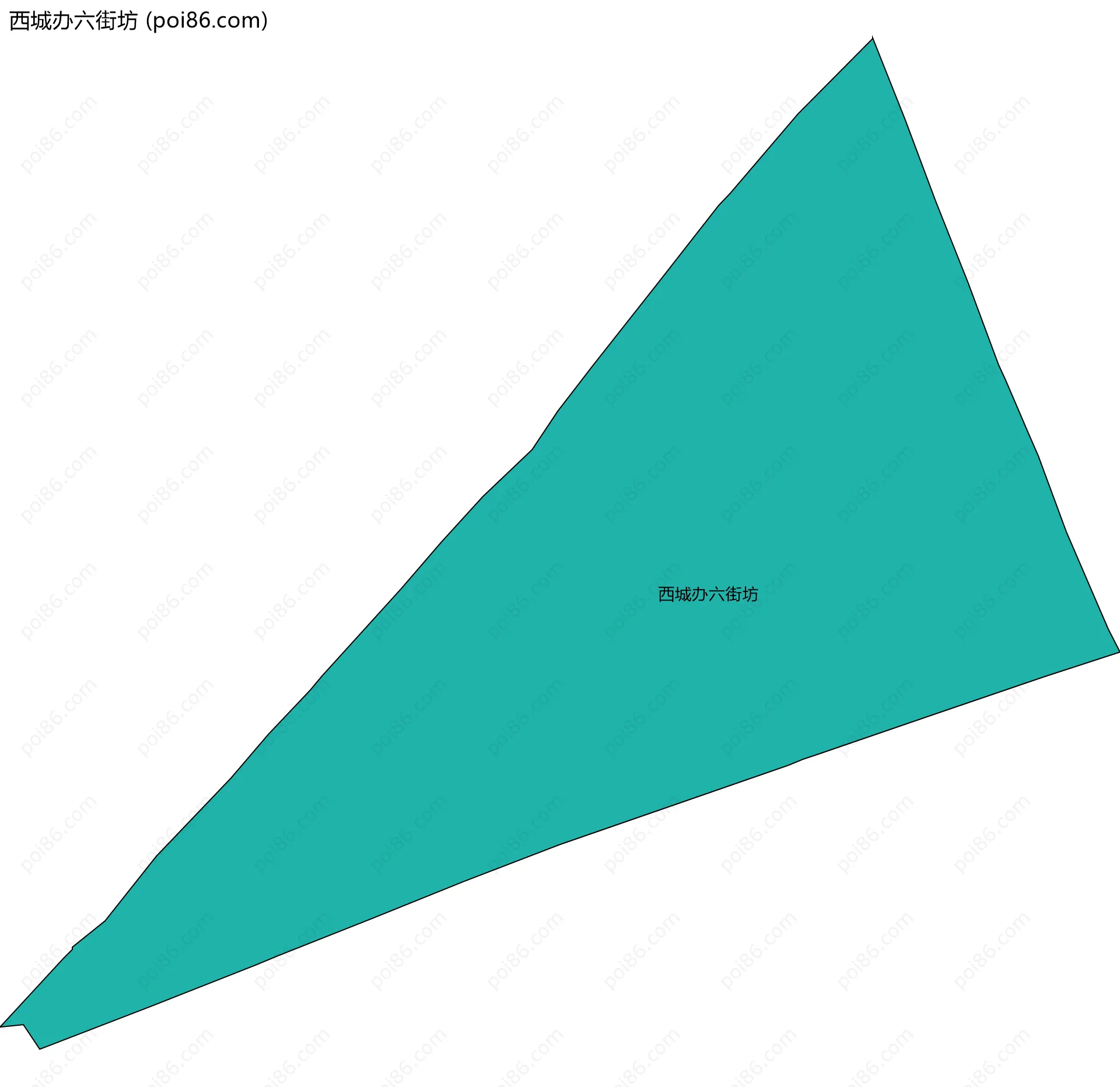 西城办六街坊边界地图