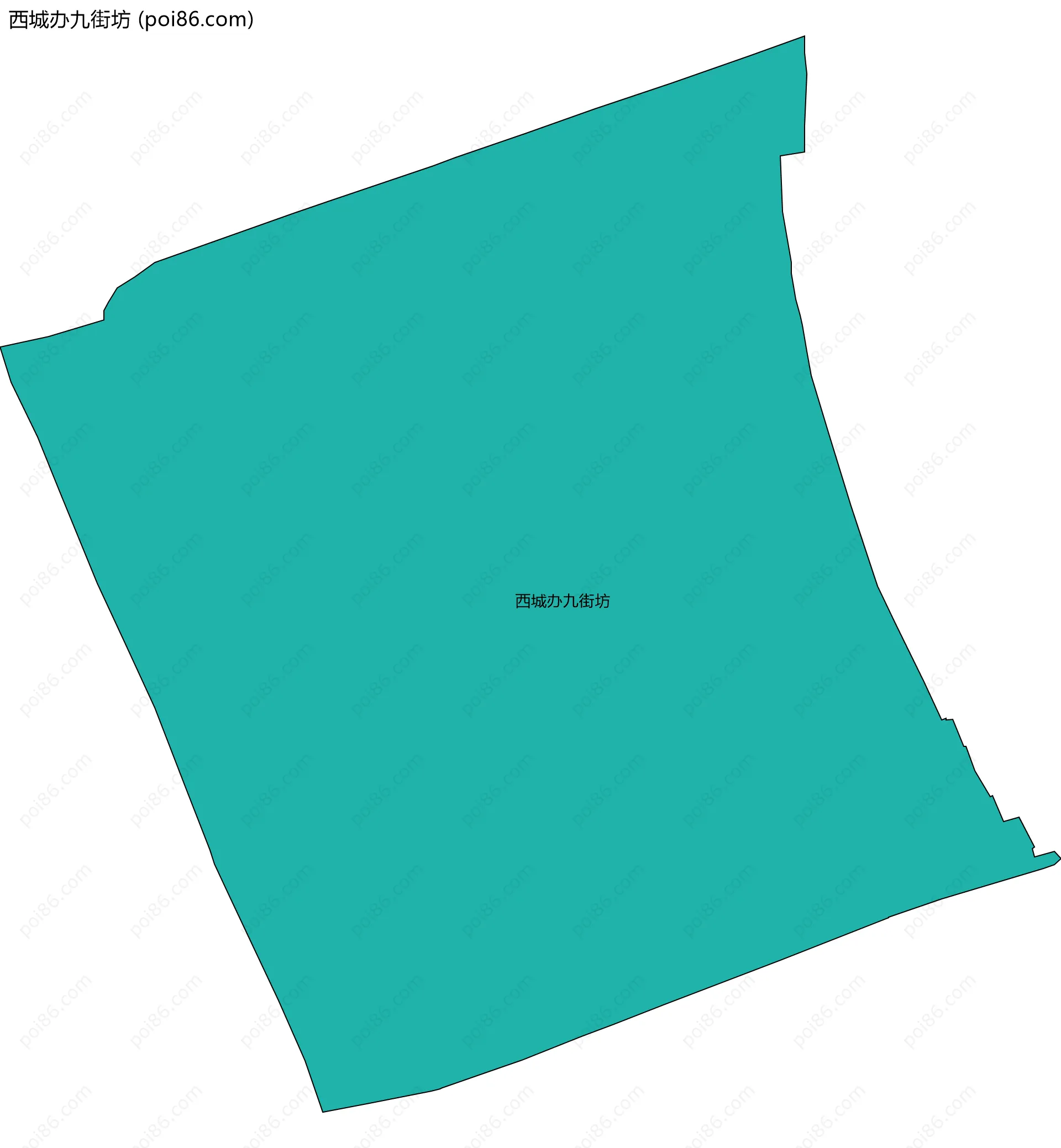 西城办九街坊边界地图
