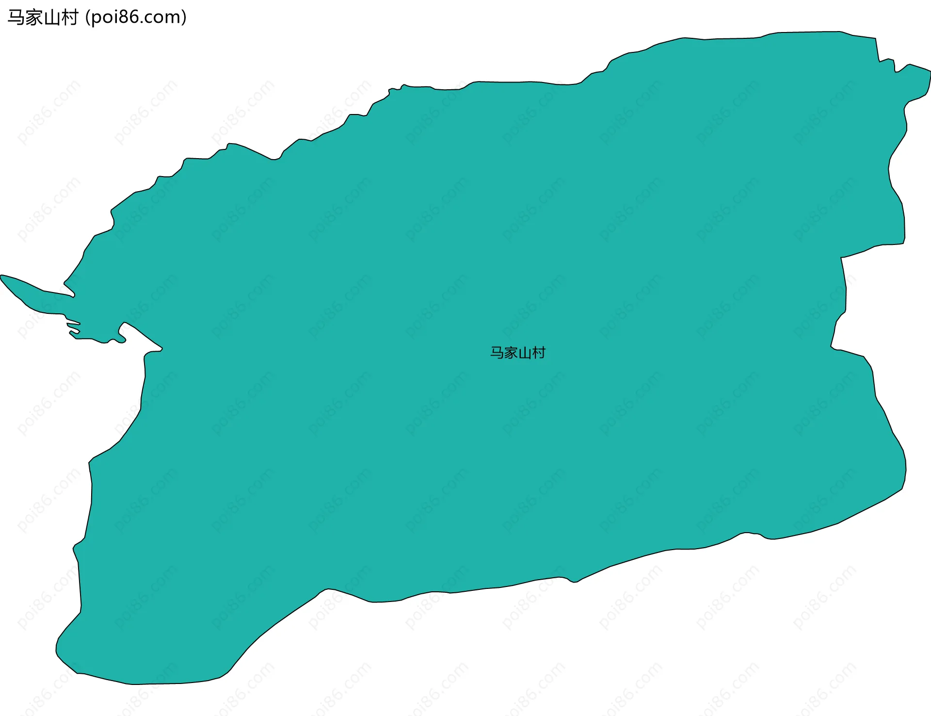 马家山村边界地图