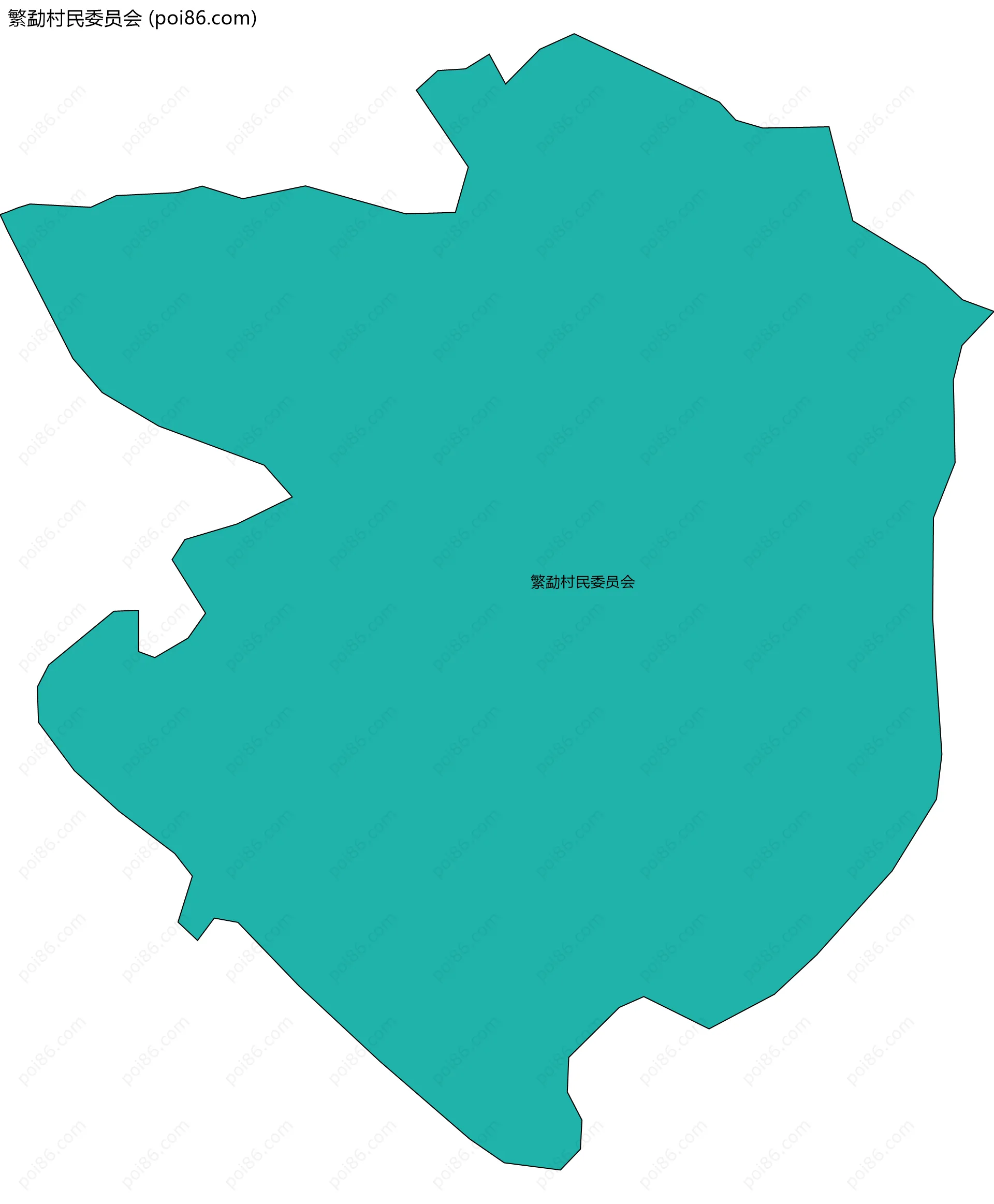 繁勐村民委员会边界地图