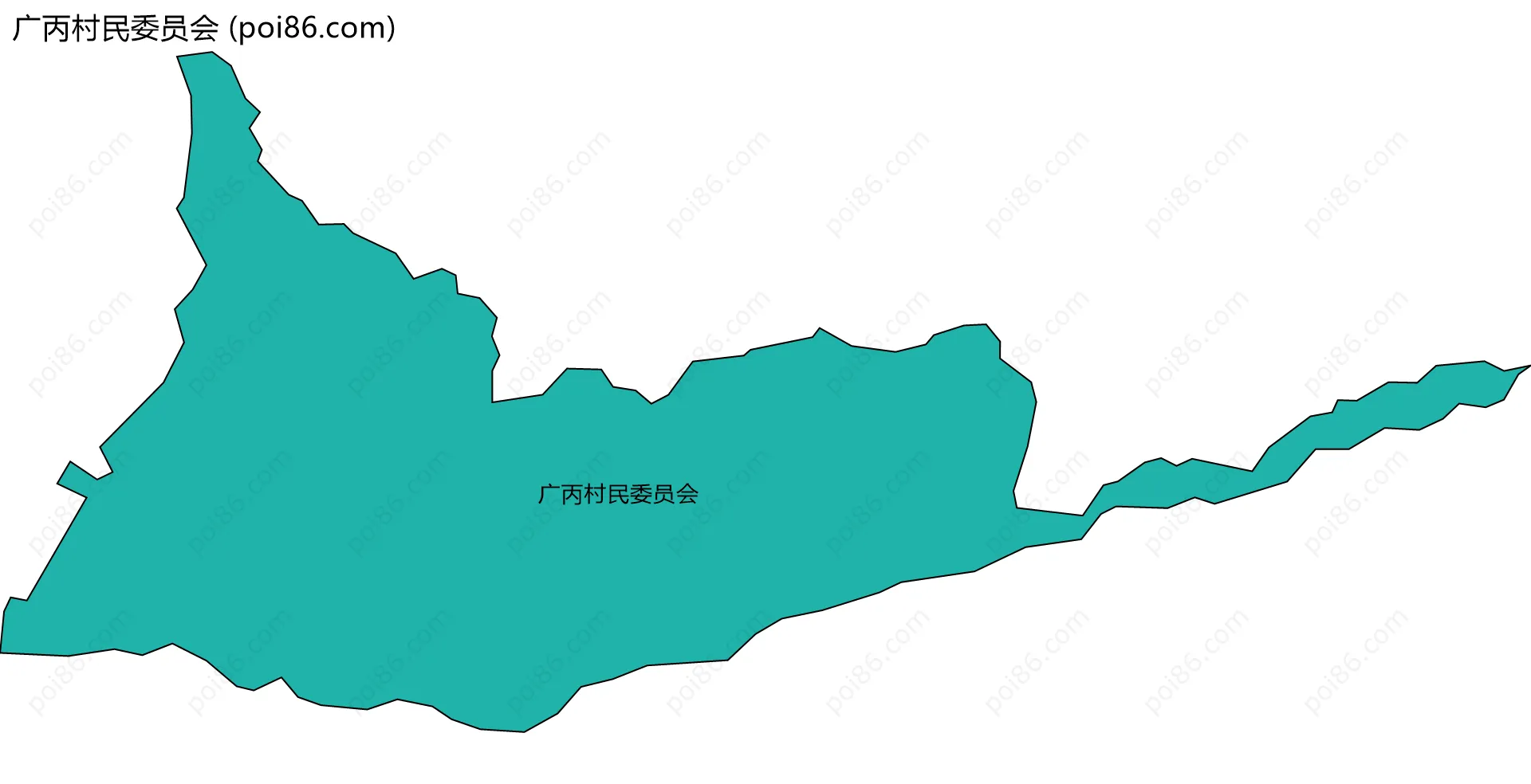 广丙村民委员会边界地图