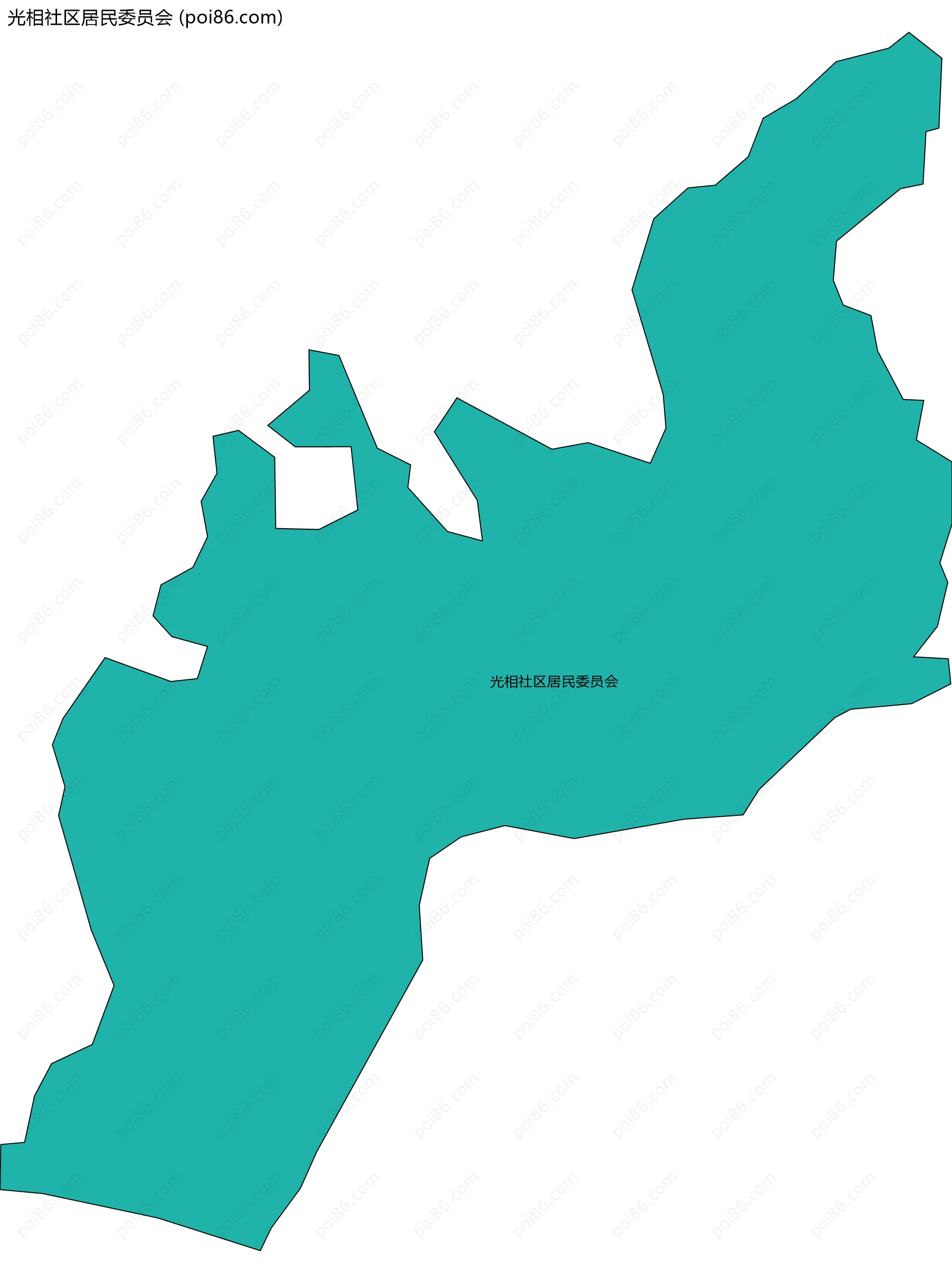 光相社区居民委员会边界地图