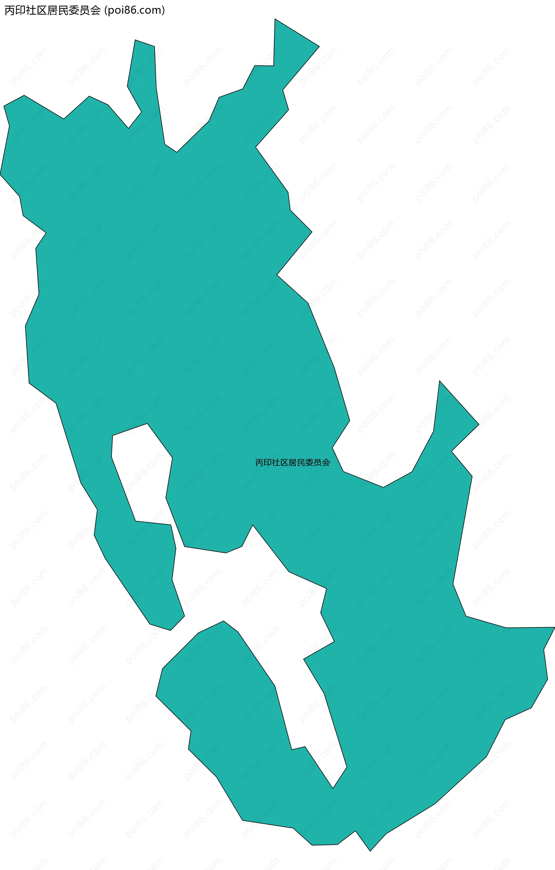 丙印社区居民委员会边界地图