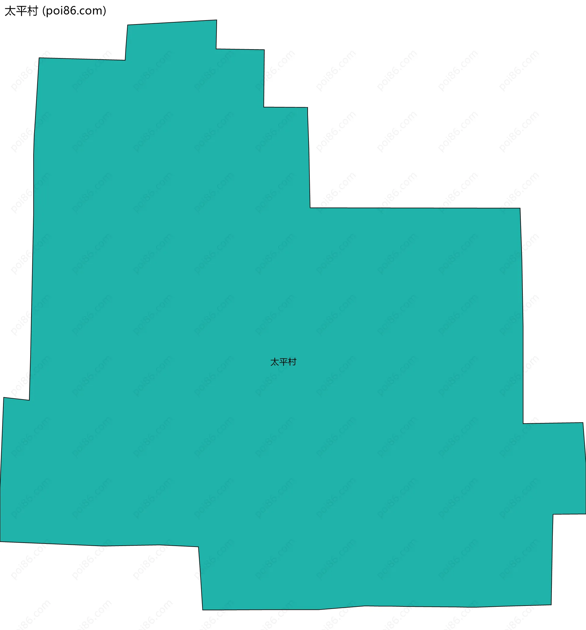 太平村边界地图