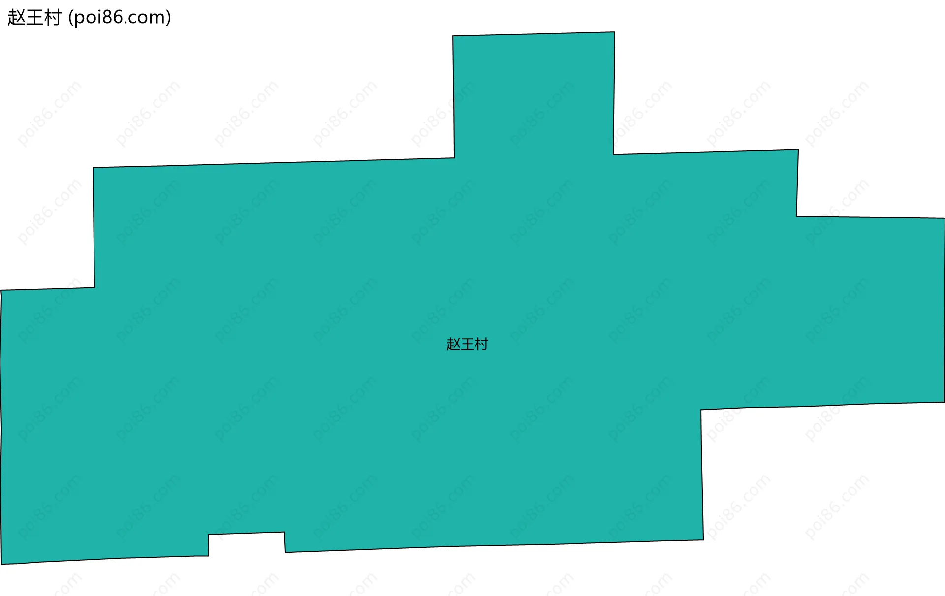 赵王村边界地图