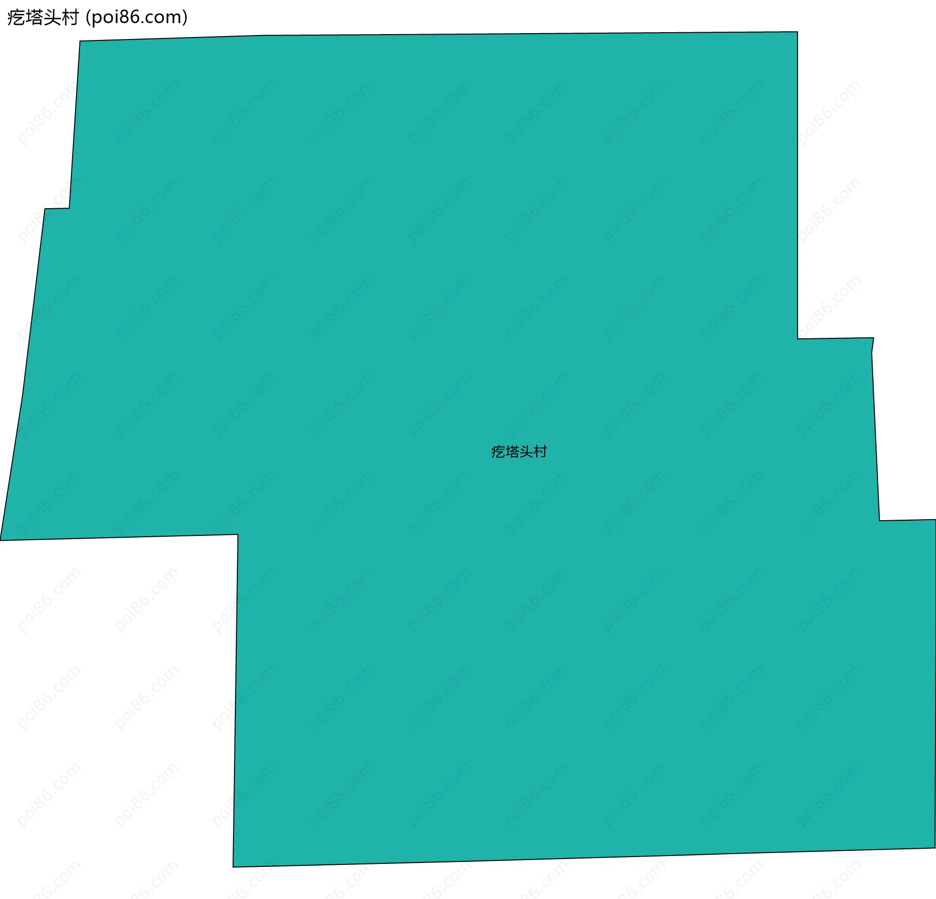 疙塔头村边界地图
