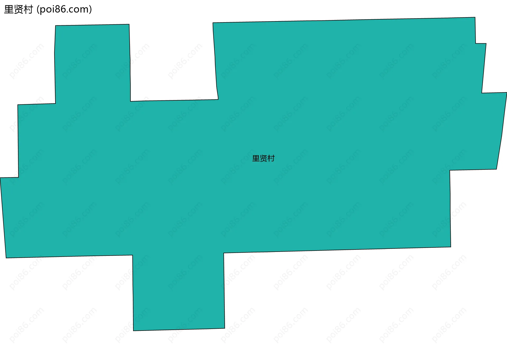 里贤村边界地图