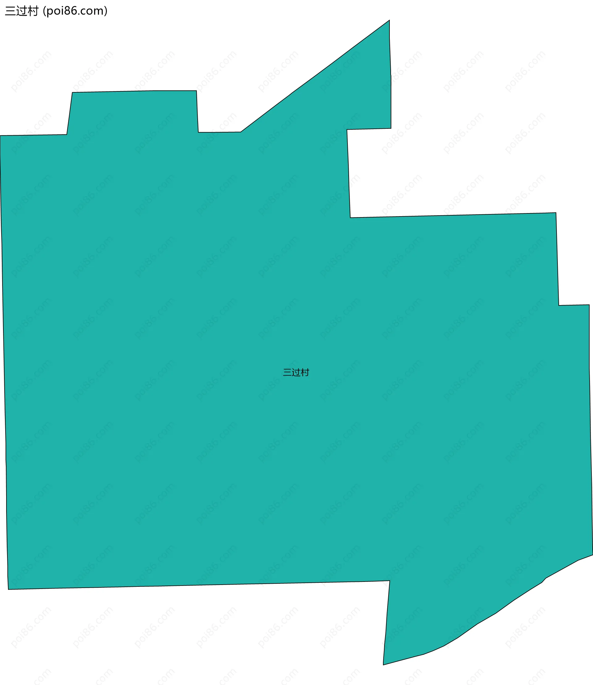 三过村边界地图