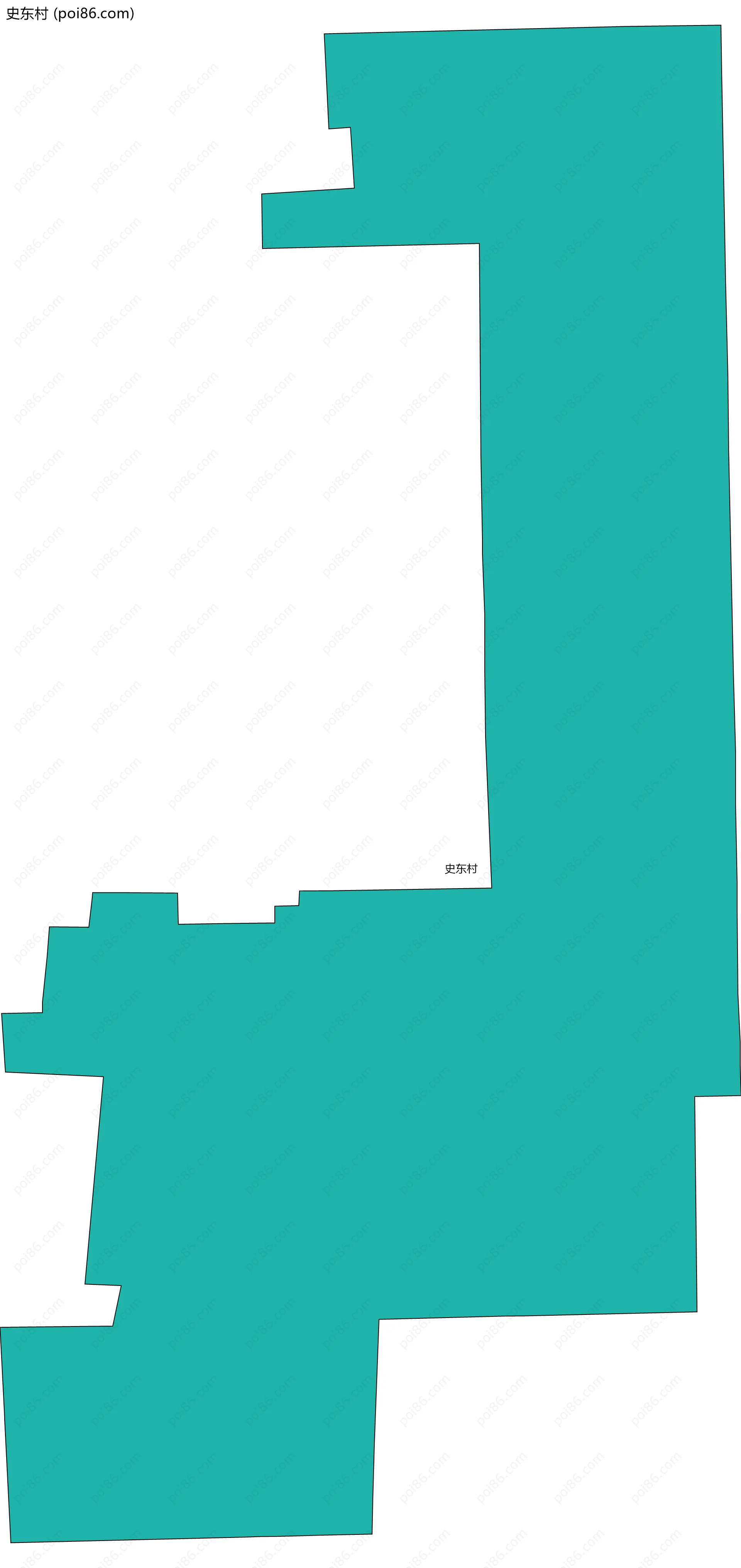 史东村边界地图