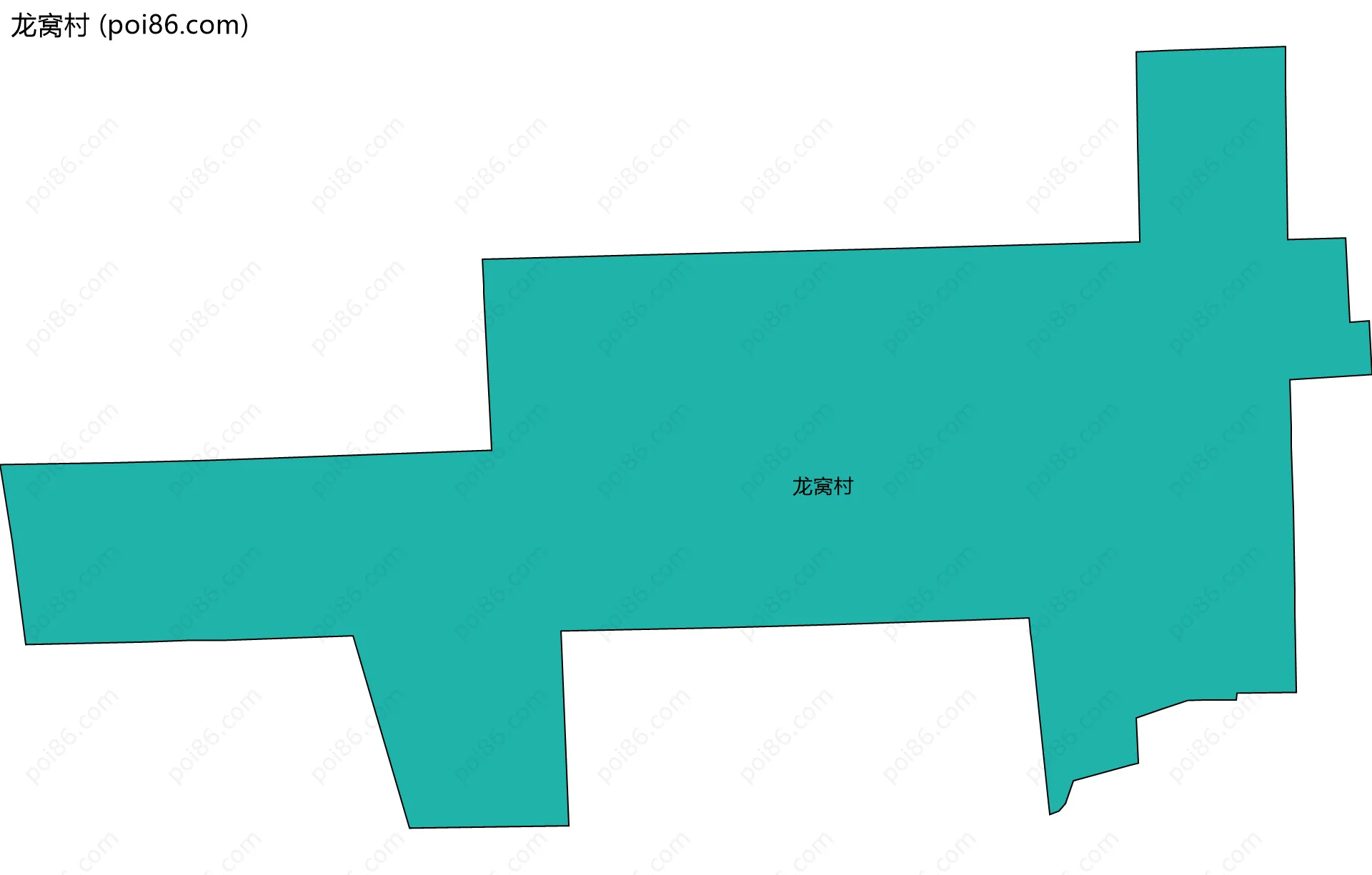 龙窝村边界地图