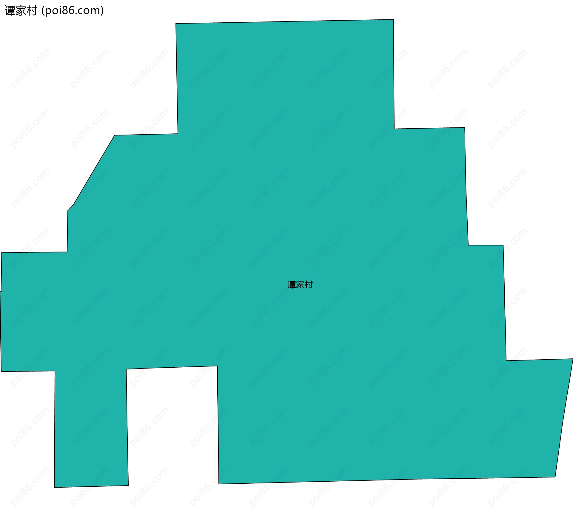 谭家村边界地图
