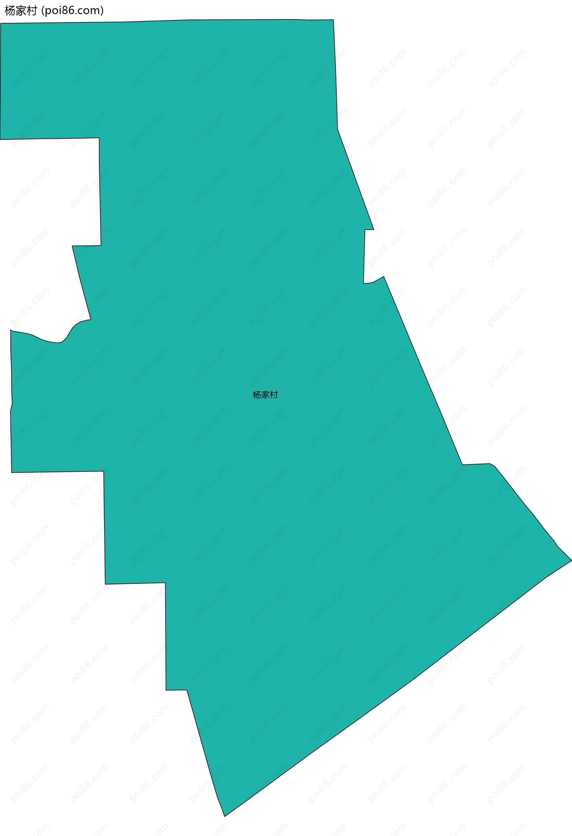 杨家村边界地图