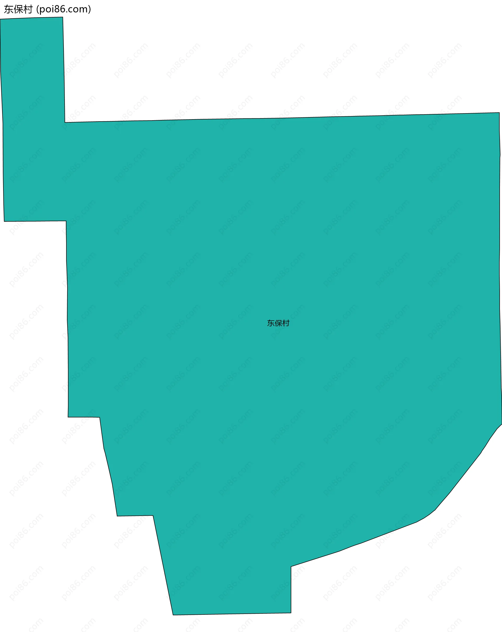 东保村边界地图