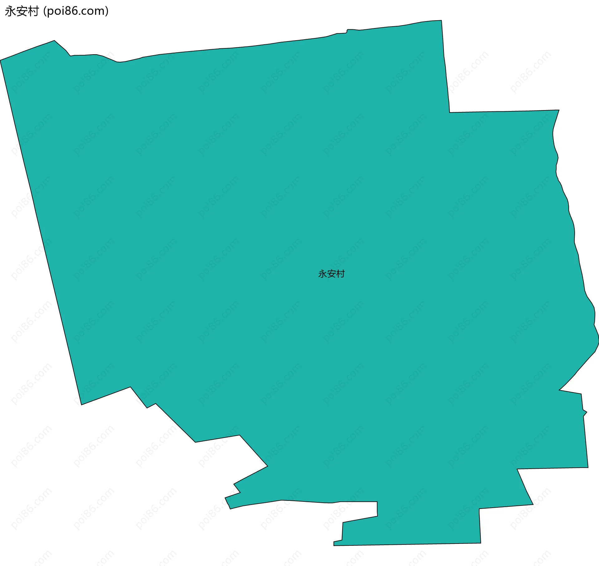 永安村边界地图