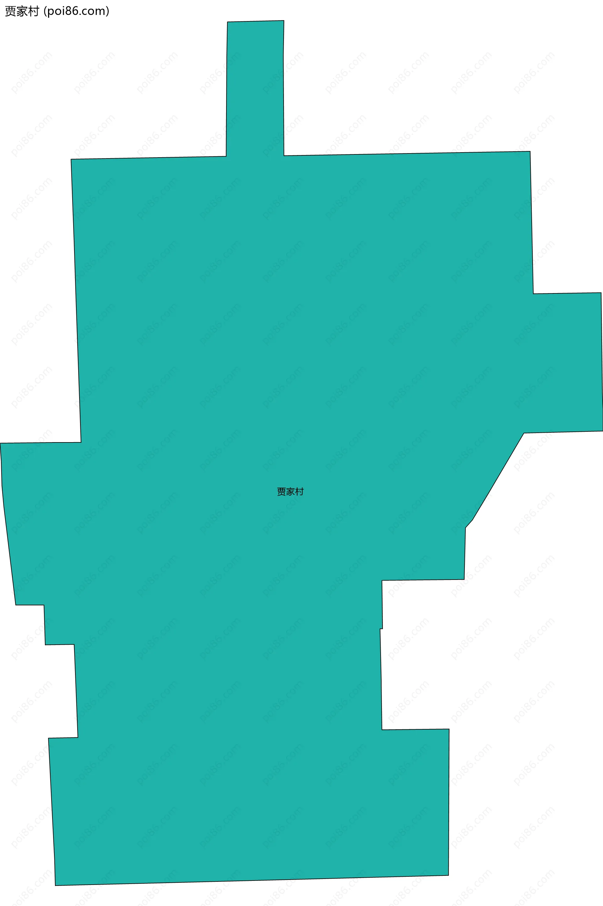 贾家村边界地图