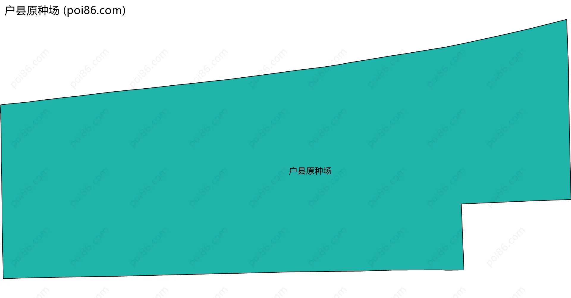 户县原种场边界地图