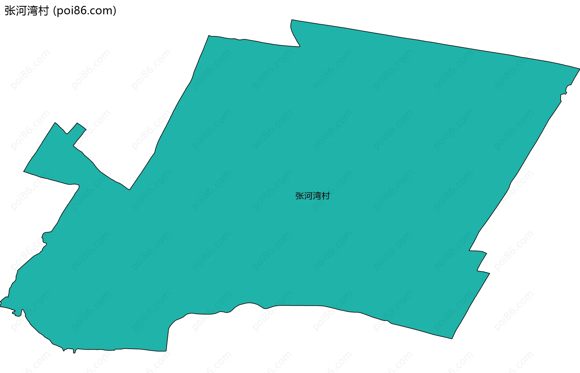 张河湾村边界地图