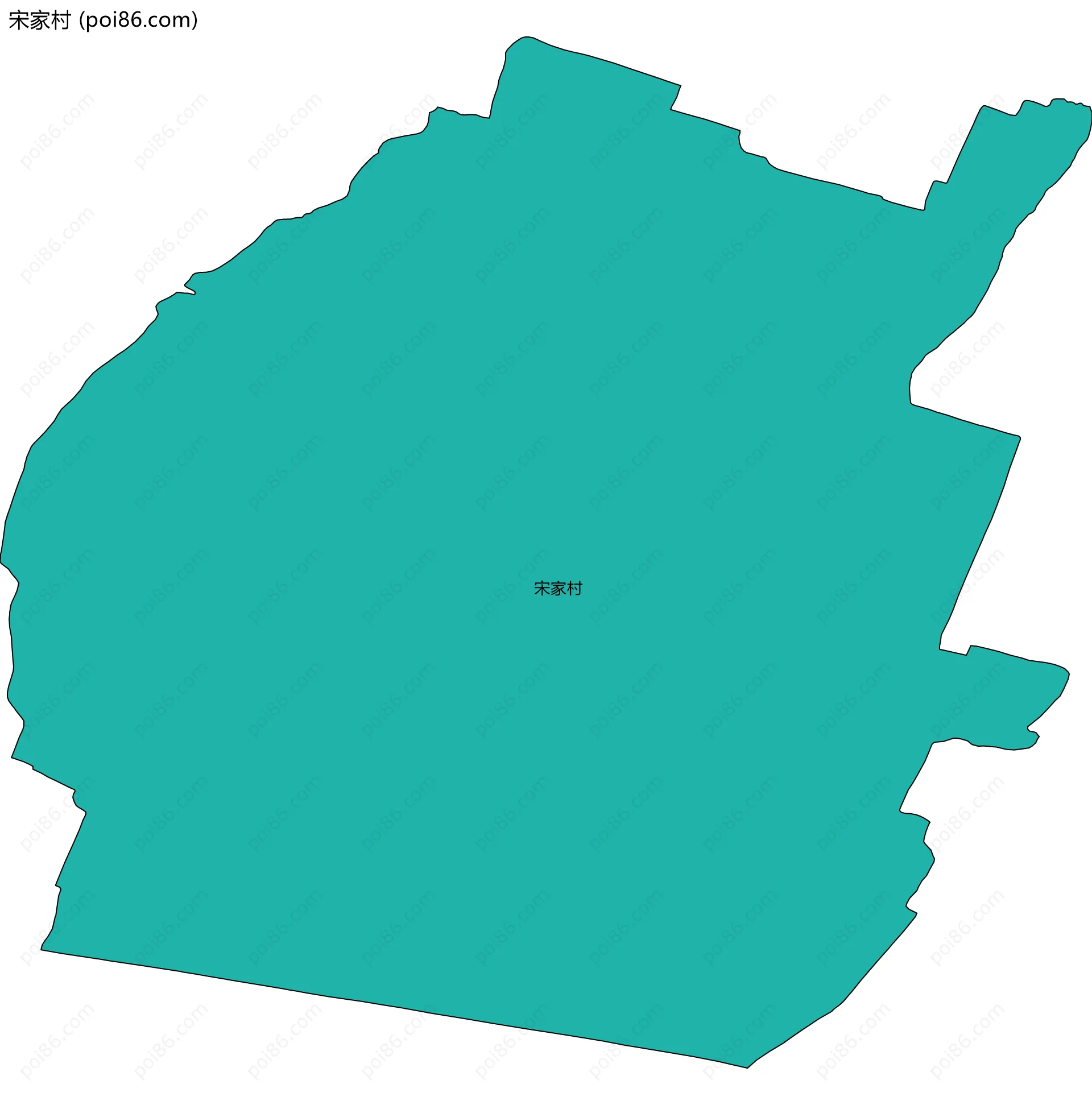 宋家村边界地图