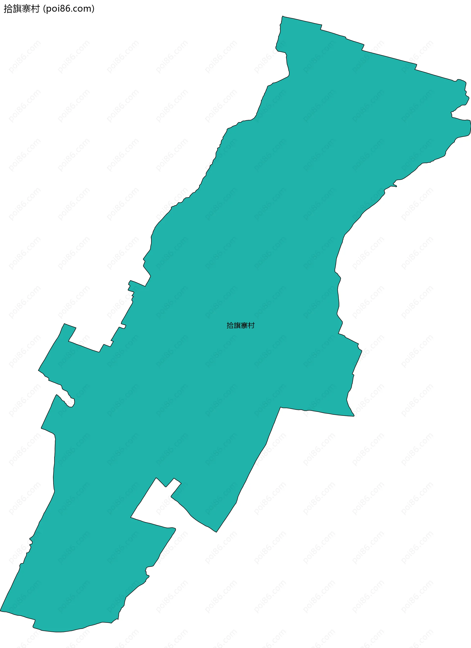拾旗寨村边界地图
